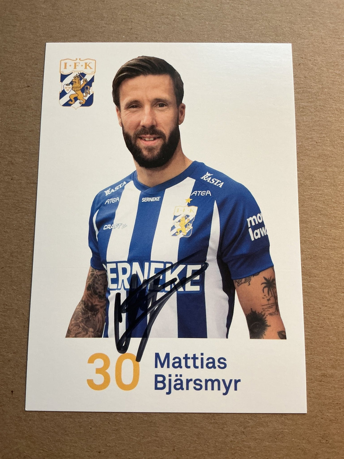 Mattias Bjärsmyr, Sweden 🇸🇪 IFK Göteborg 2020/21 hand signed - Autographs-World