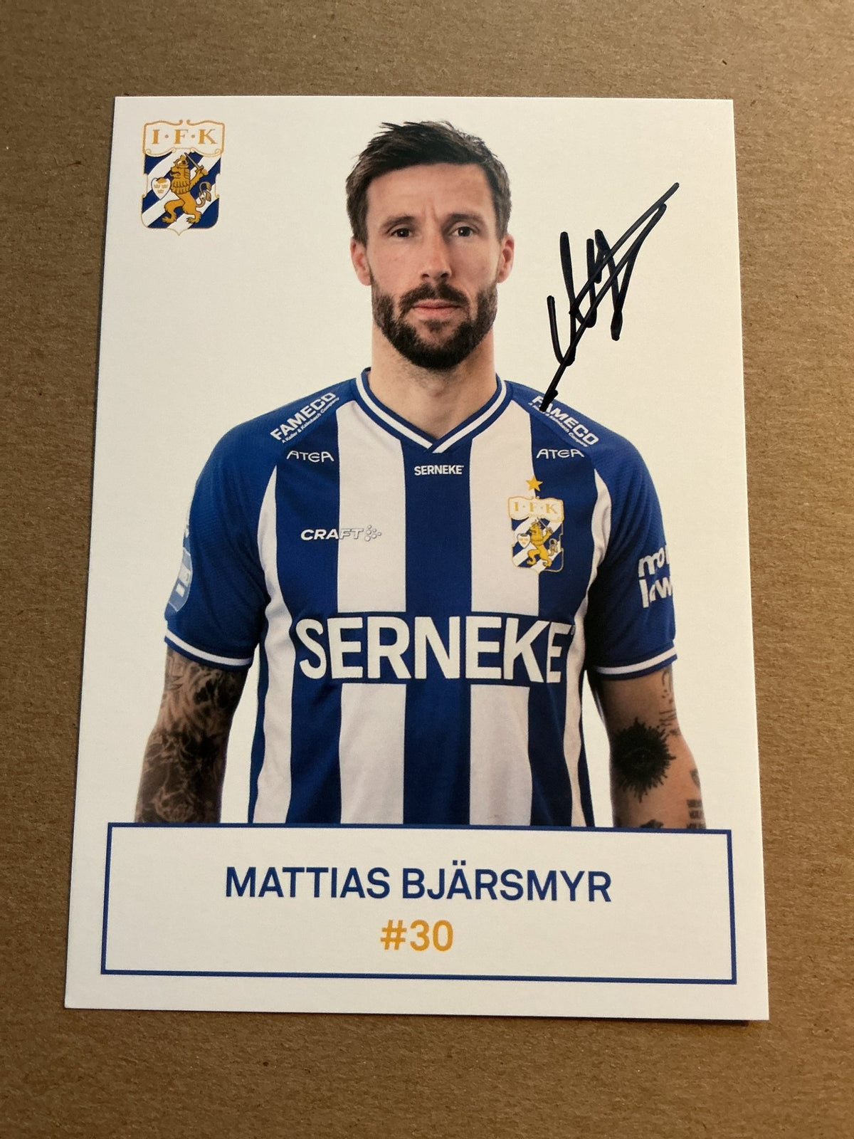 Mattias Bjärsmyr, Sweden 🇸🇪 IFK Göteborg 2021/22 hand signed - Autographs-World