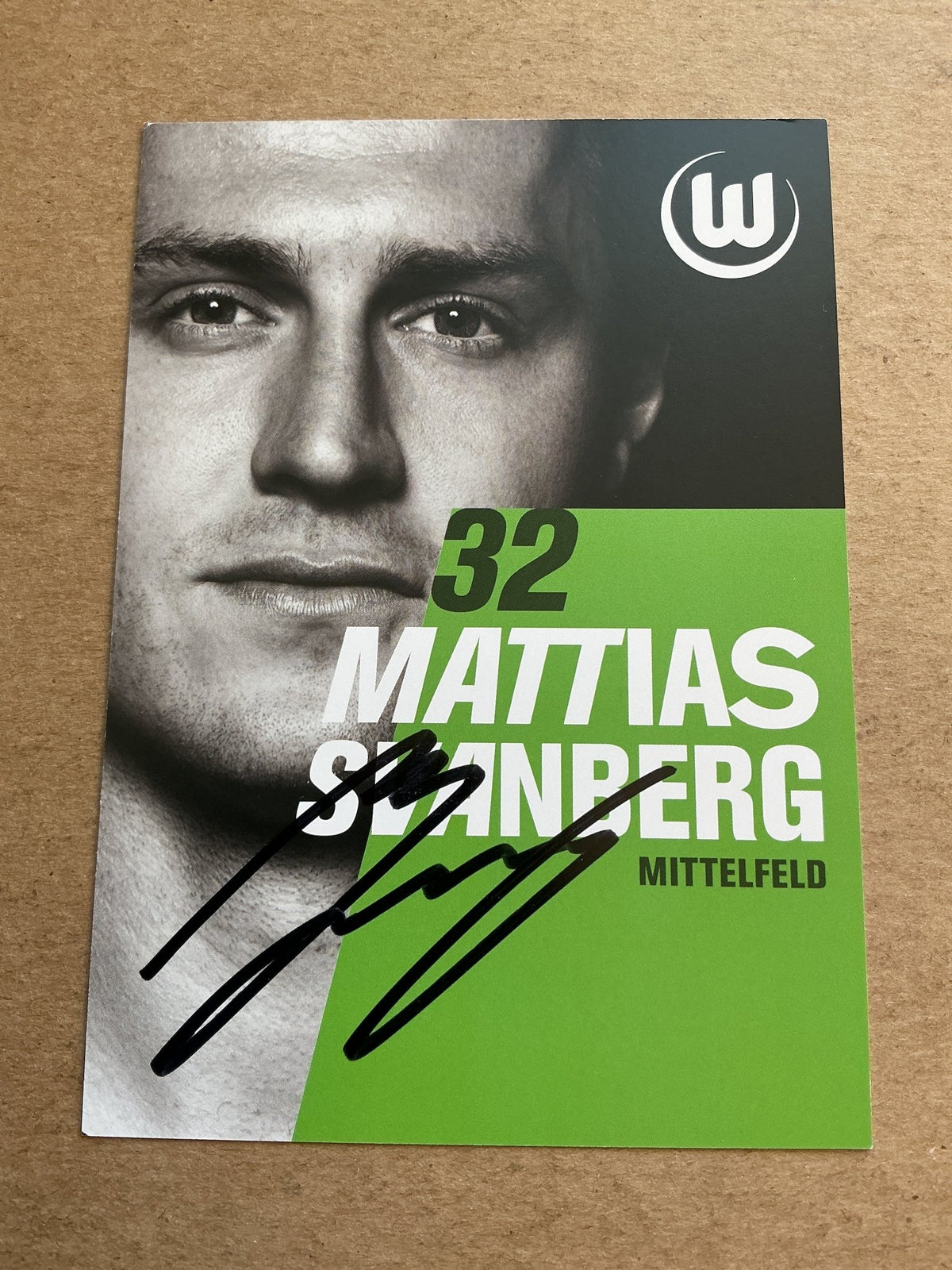 Mattias Svanberg, Sweden 🇸🇪 VfL Wolfsburg 2025/26 hand signed - Autographs-World