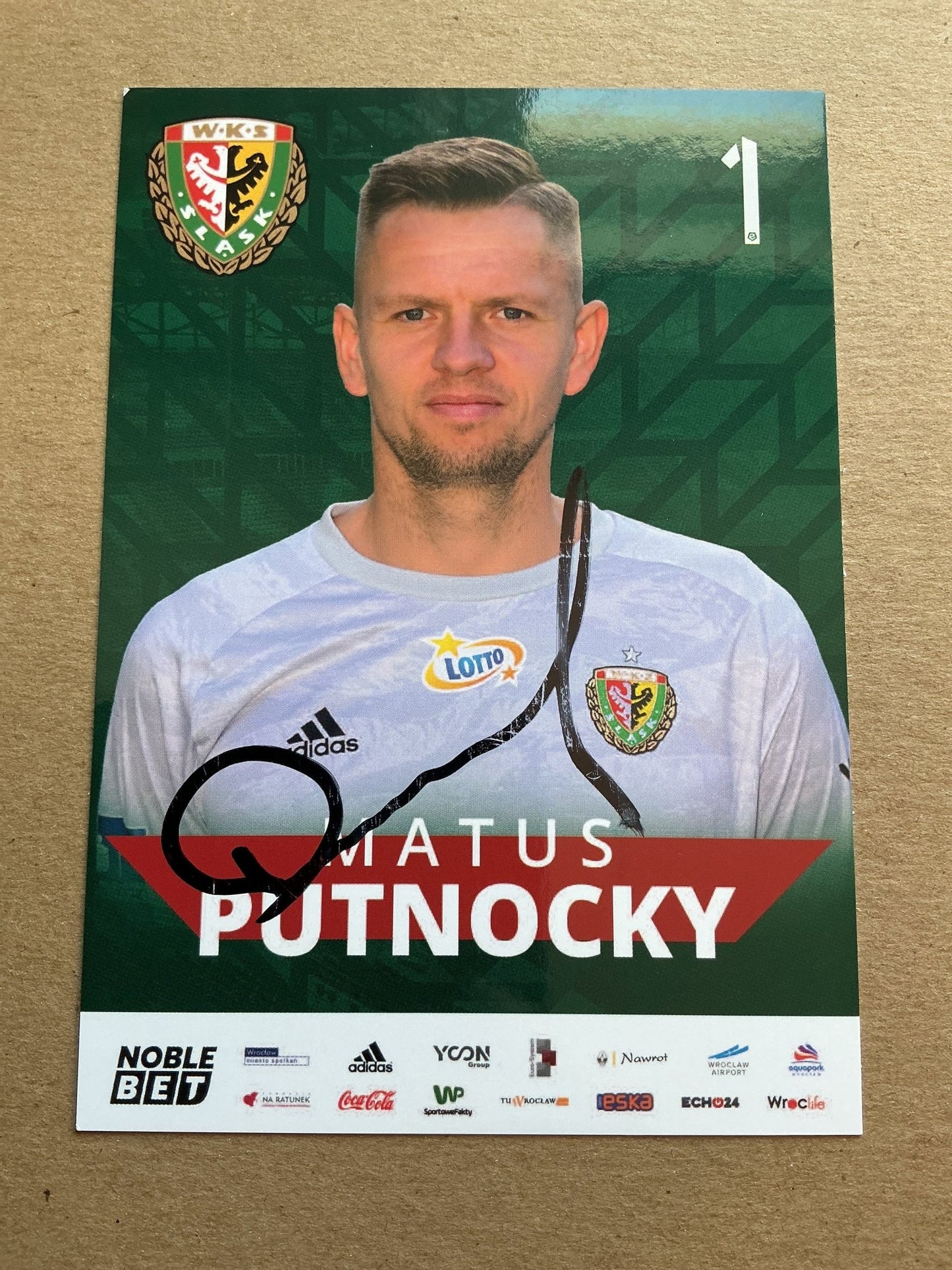 Matus Potnocky, Slovakia 🇸🇰 Śląsk Wrocław 2019/20 hand signed - Autographs-World