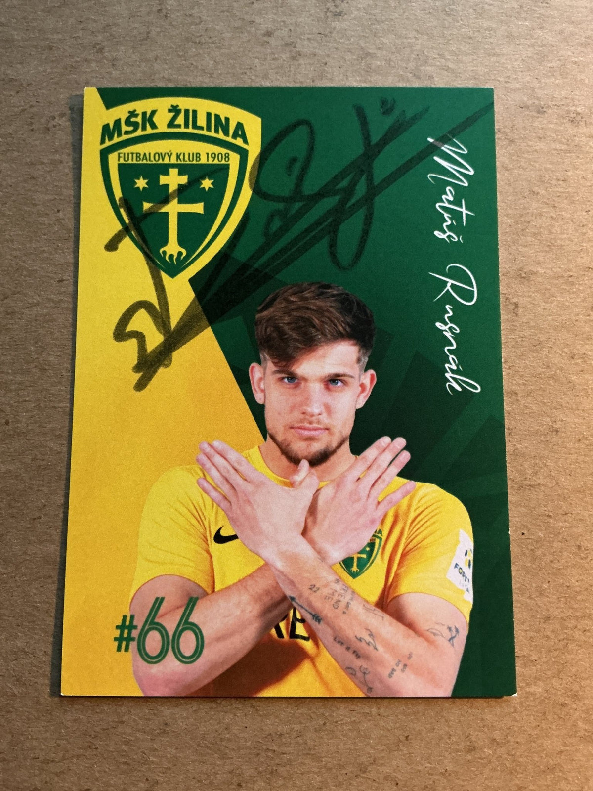 Matuš Rusnak, Slovakia 🇸🇰 MŠK Žilina 2021/22 hand signed - Autographs-World