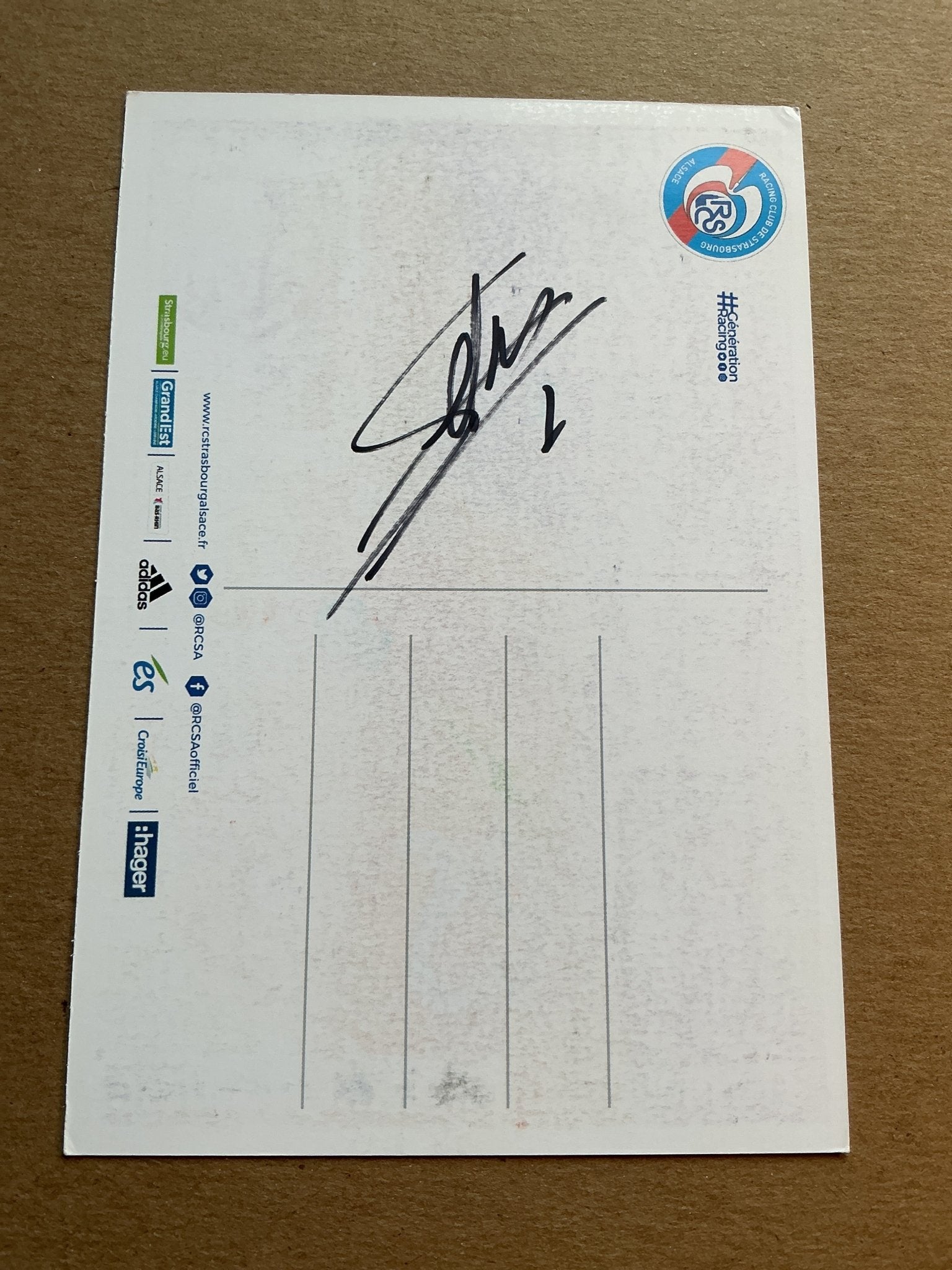 Matz Sels, Belgium 🇧🇪 RC Strasbourg 2019/20 hand signed - Autographs-World