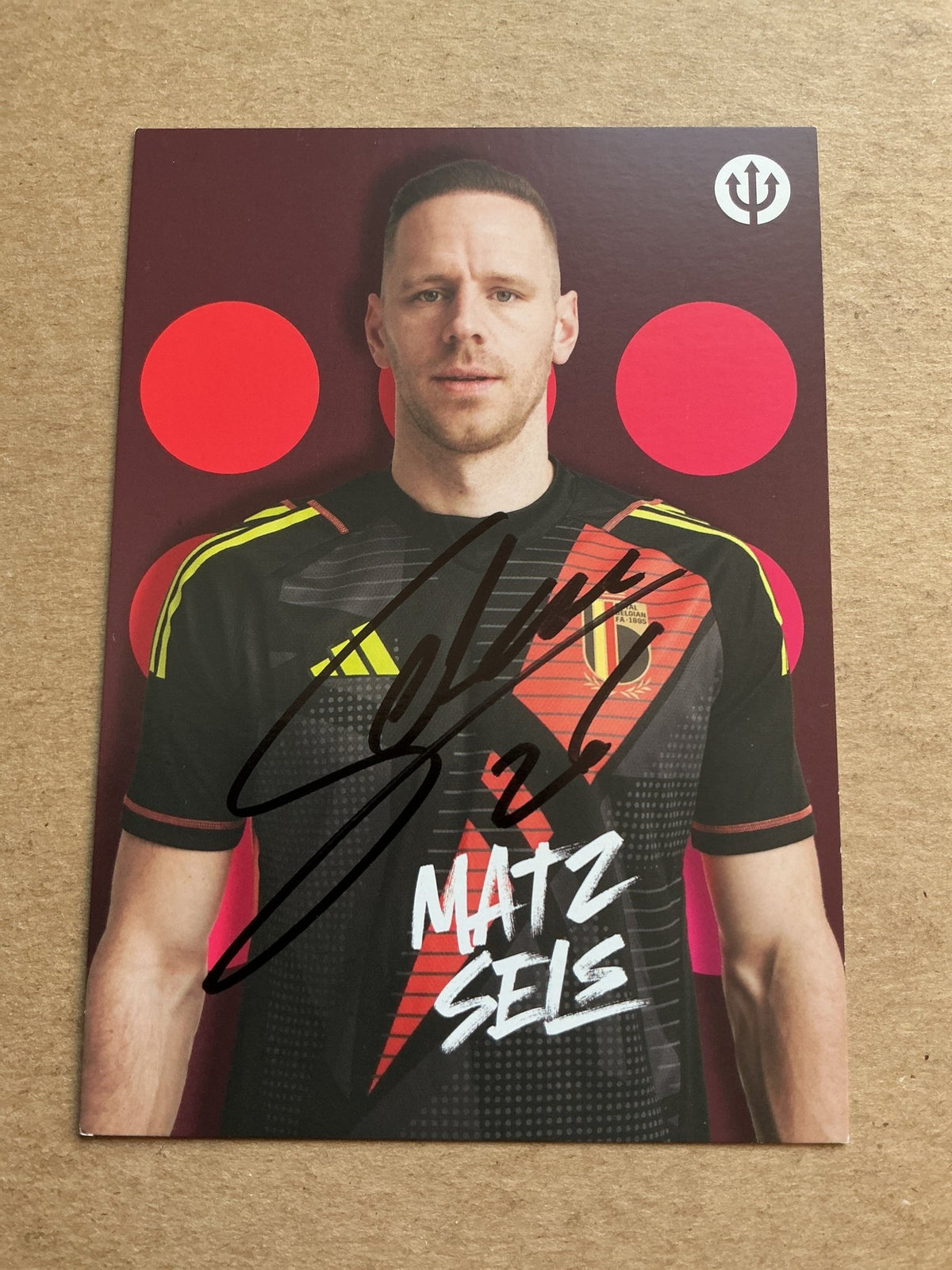 Matz Sels, Belgium 🇧🇪 UEFA Euro 2024 hand signed - Autographs-World