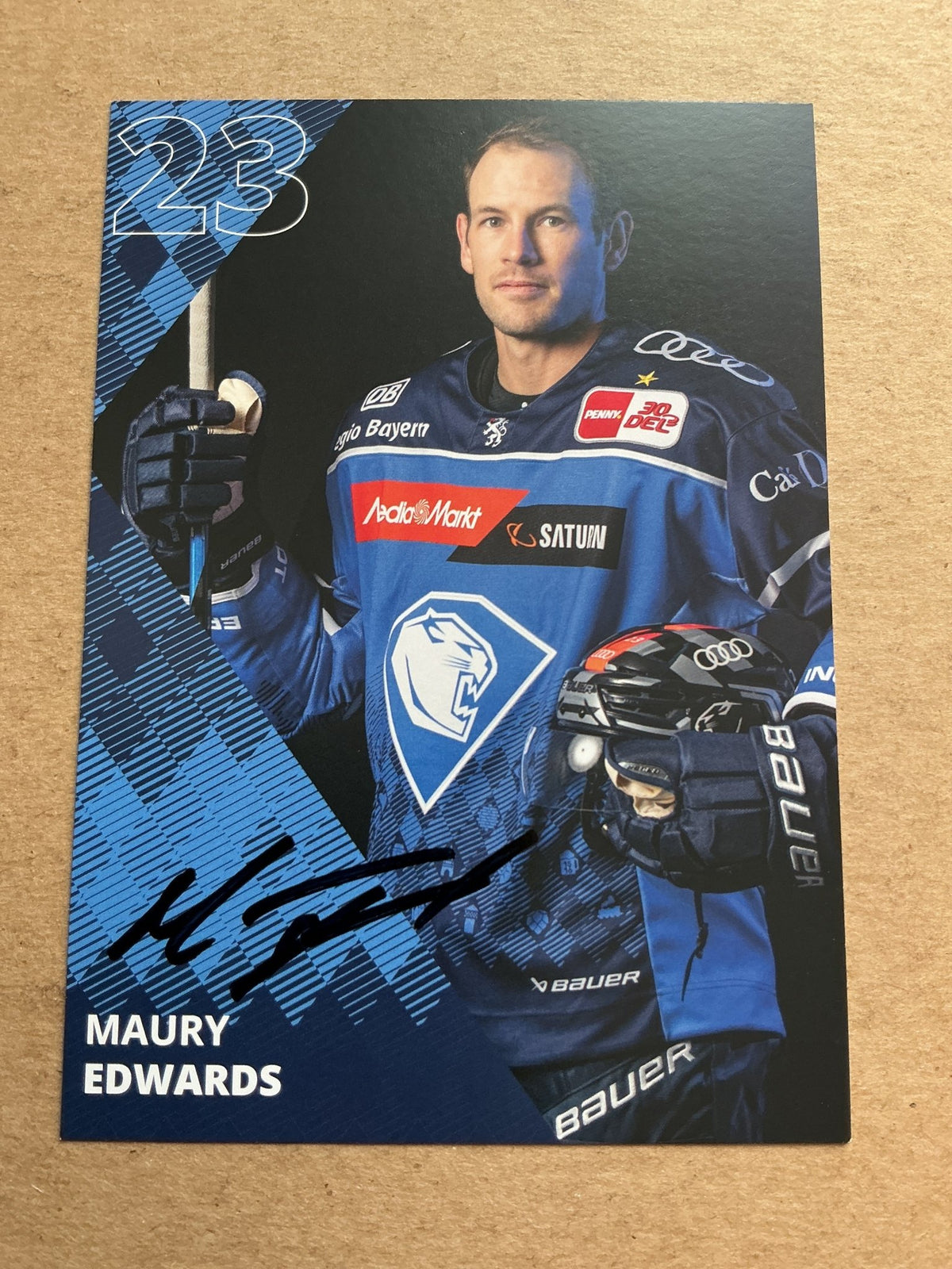 Maury Edwards, Canada 🇨🇦 ERC Ingolstadt 2023/24 hand signed - Autographs-World