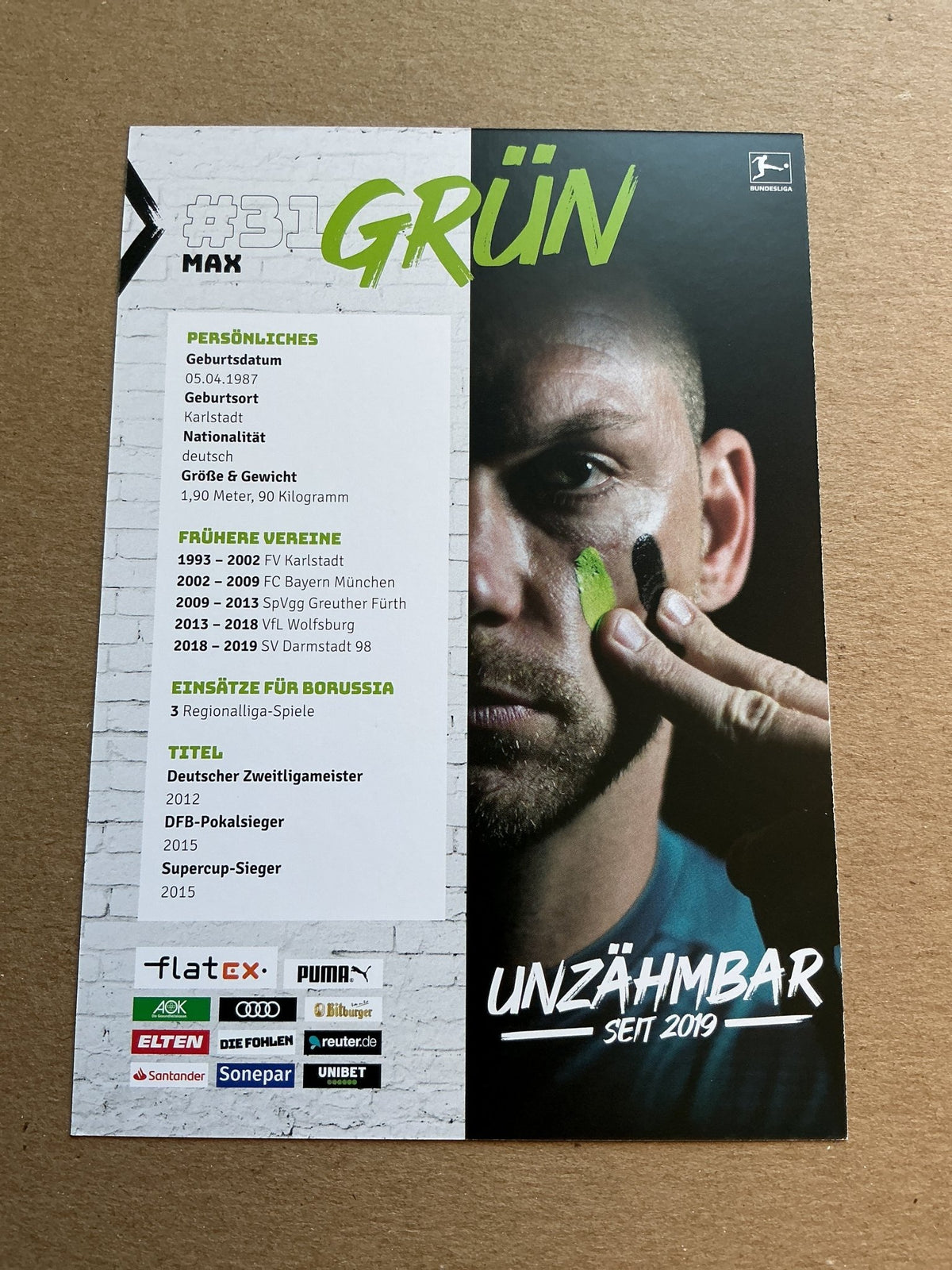 Max Grün, Germany 🇩🇪 Borussia Mönchengladbach 2020/21 hand signed - Autographs-World