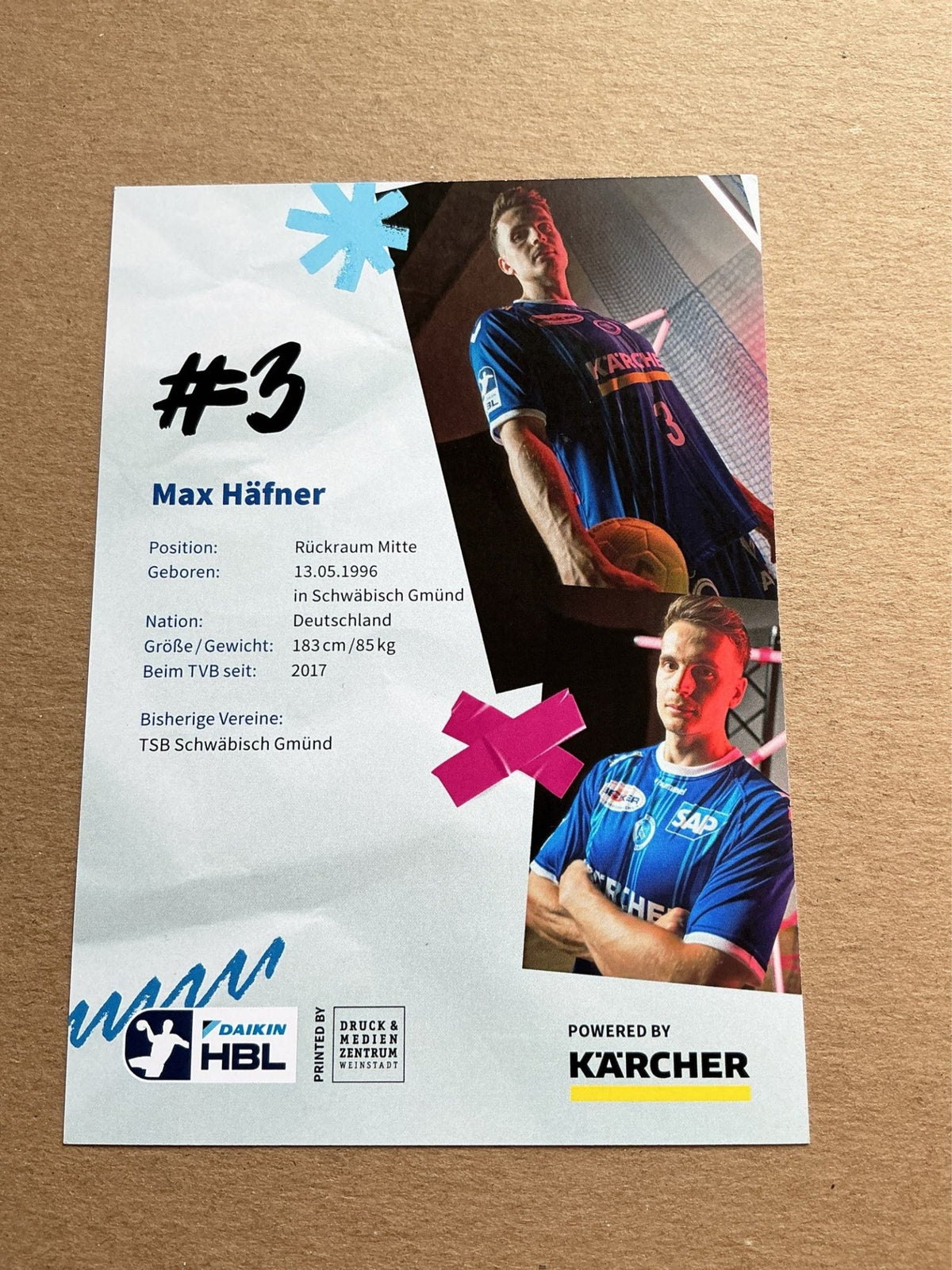 Max Häfner, Germany 🇩🇪 TVB 1898 Stuttgart 2024/25 hand signed - Autographs-World