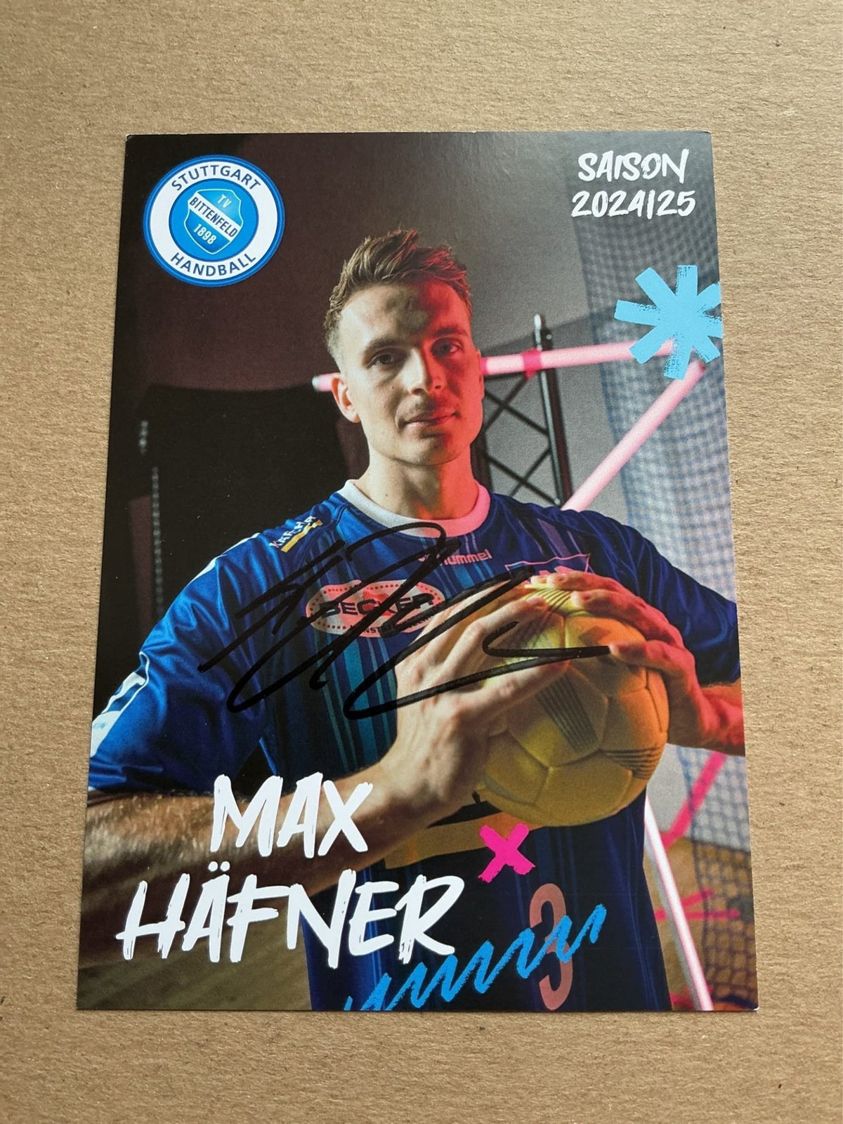 Max Häfner, Germany 🇩🇪 TVB 1898 Stuttgart 2024/25 hand signed - Autographs-World