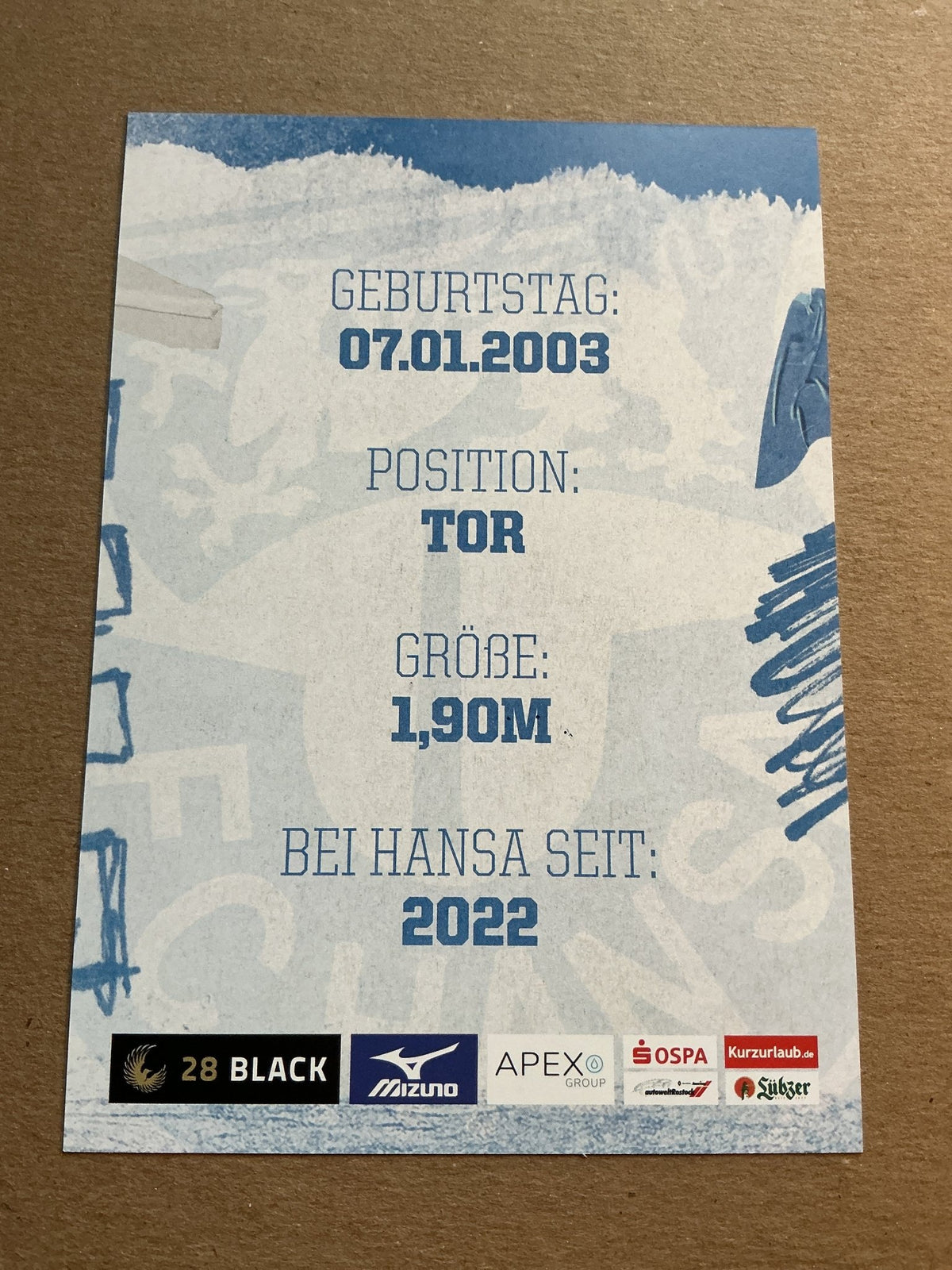 Max Hagemoser, Germany 🇩🇪 Hansa Rostock 2023/24 hand signed - Autographs-World