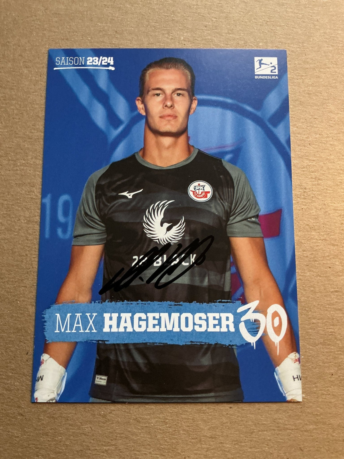 Max Hagemoser, Germany 🇩🇪 Hansa Rostock 2023/24 hand signed - Autographs-World