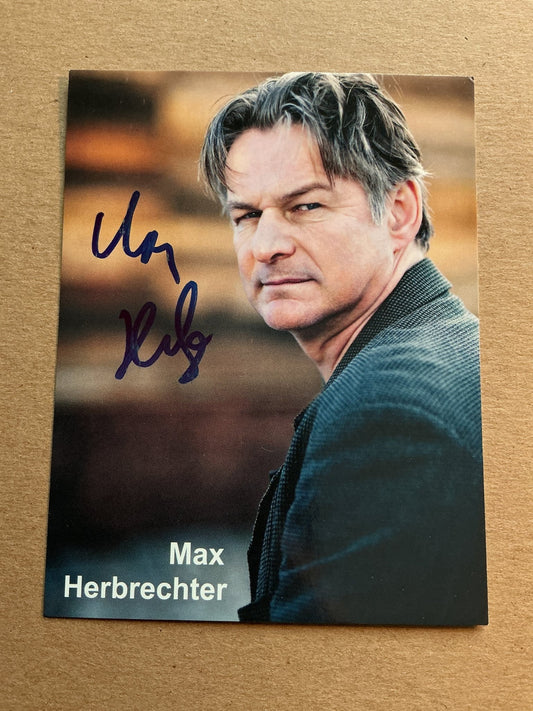Max Herbrechter, Germany 🇩🇪 Actor 2024 hand signed - Autographs-World