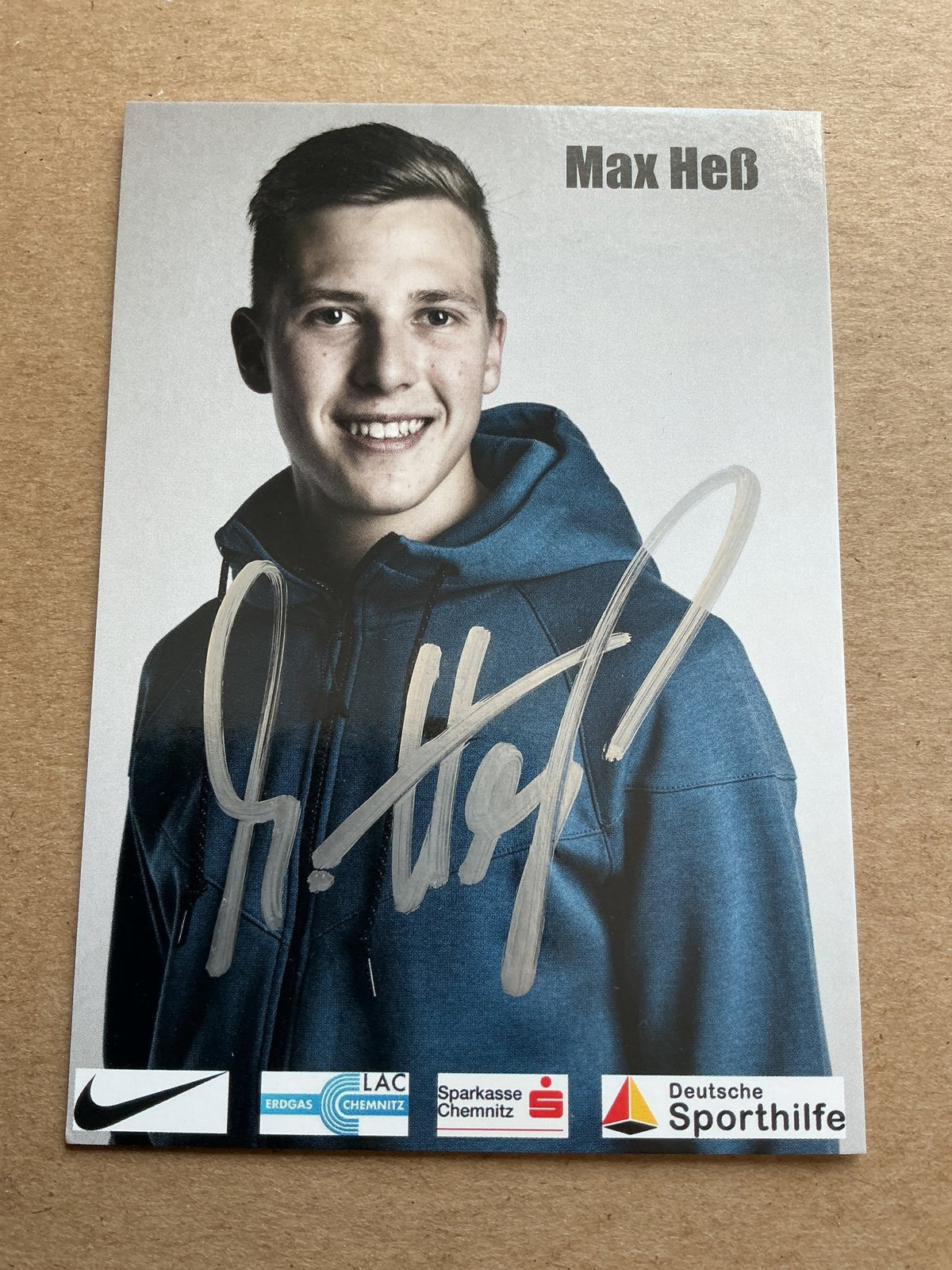 Max Heß, Germany 🇩🇪 Athletics Summer Olympics 2024 hand signed - Autographs-World