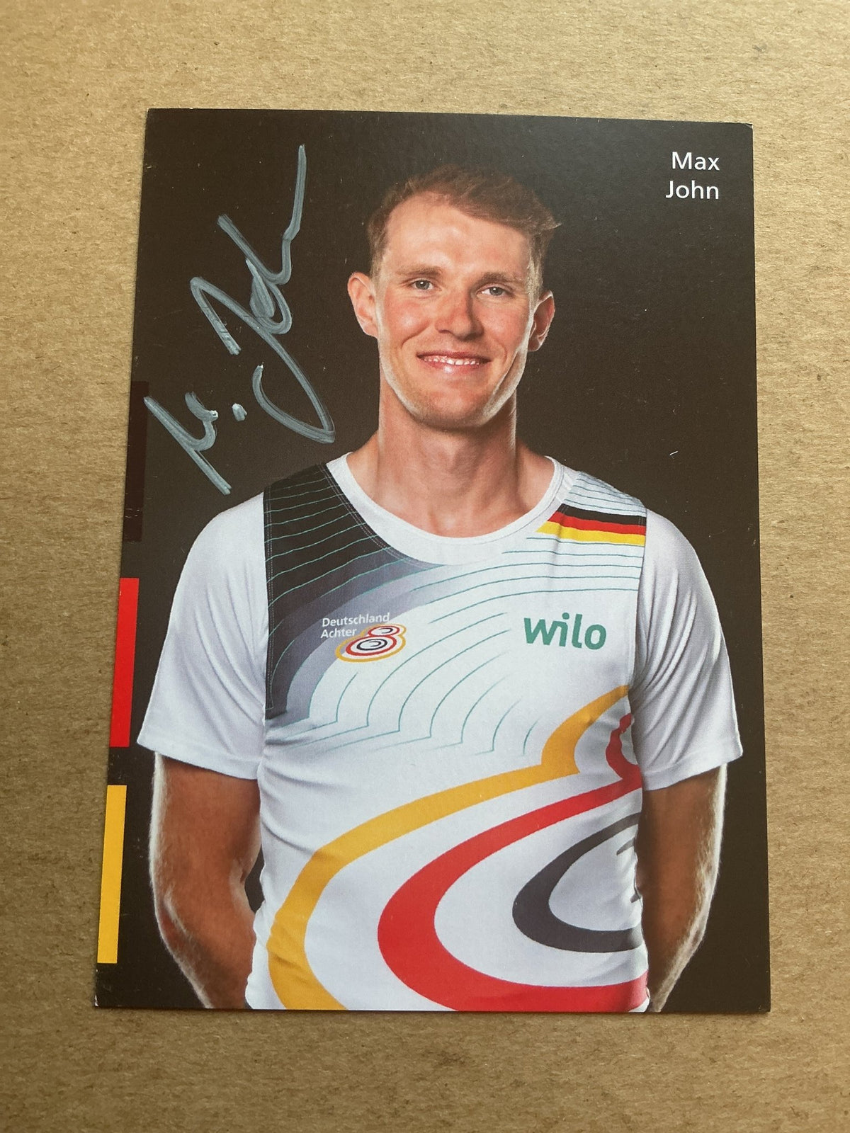 Max John, Germany 🇩🇪 Rowing Summer Olympics 2024 hand signed - Autographs-World