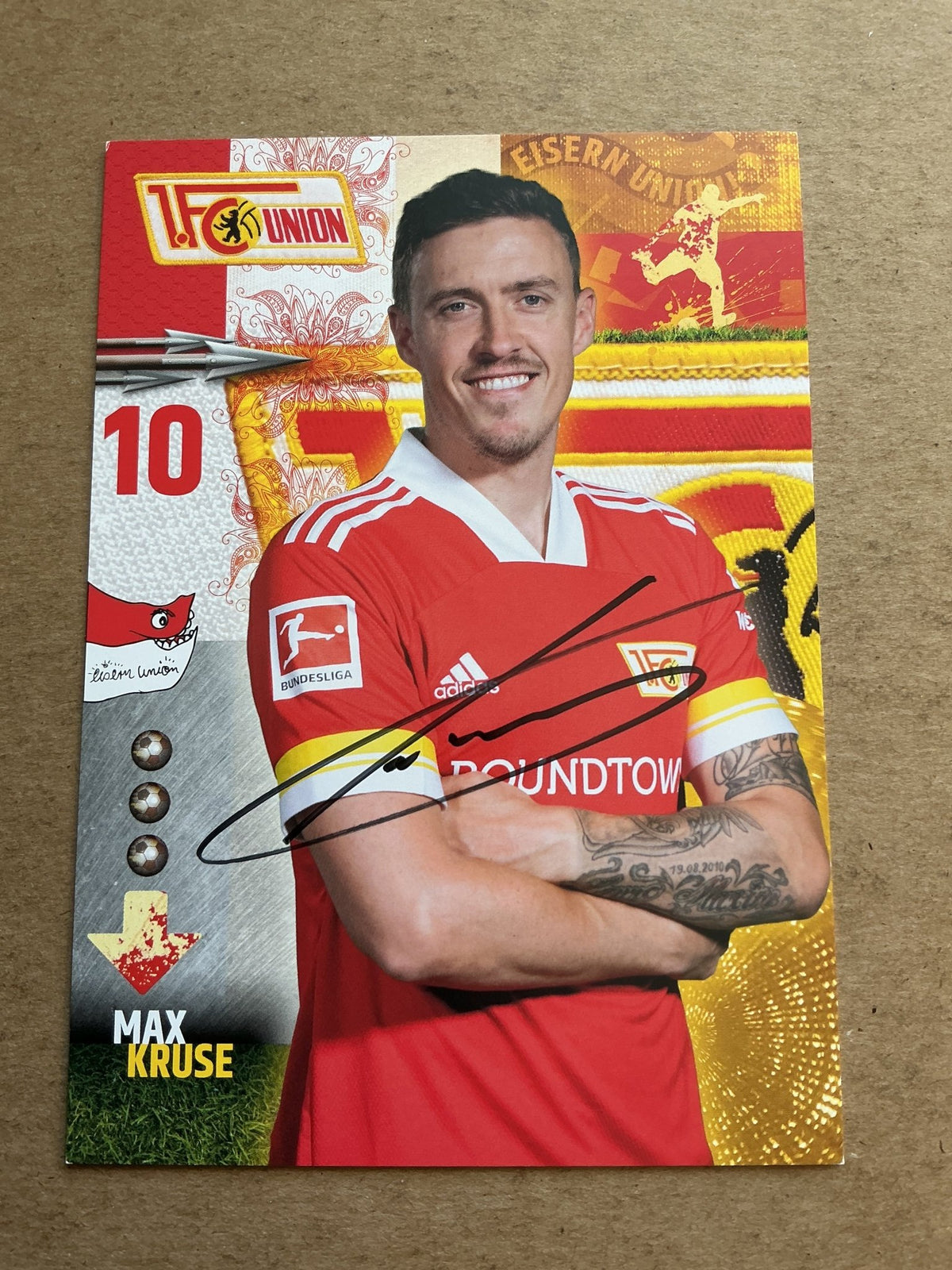 Max Kruse, Germany 🇩🇪 1.FC Union Berlin 2020/21 hand signed - Autographs-World