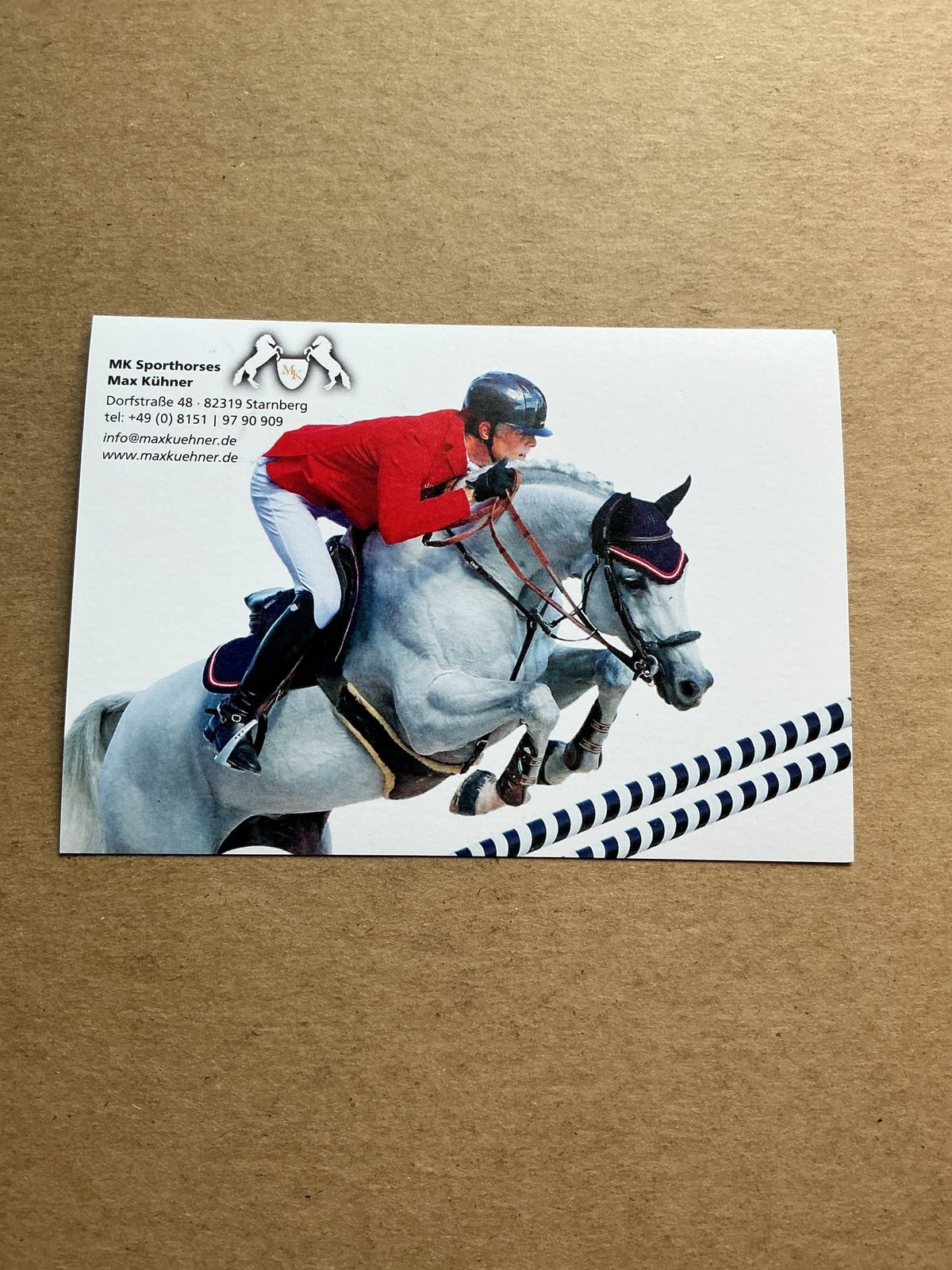 Max Kühner, Germany 🇩🇪 Equestrian Summer Olympics 2024 hand signed - Autographs-World