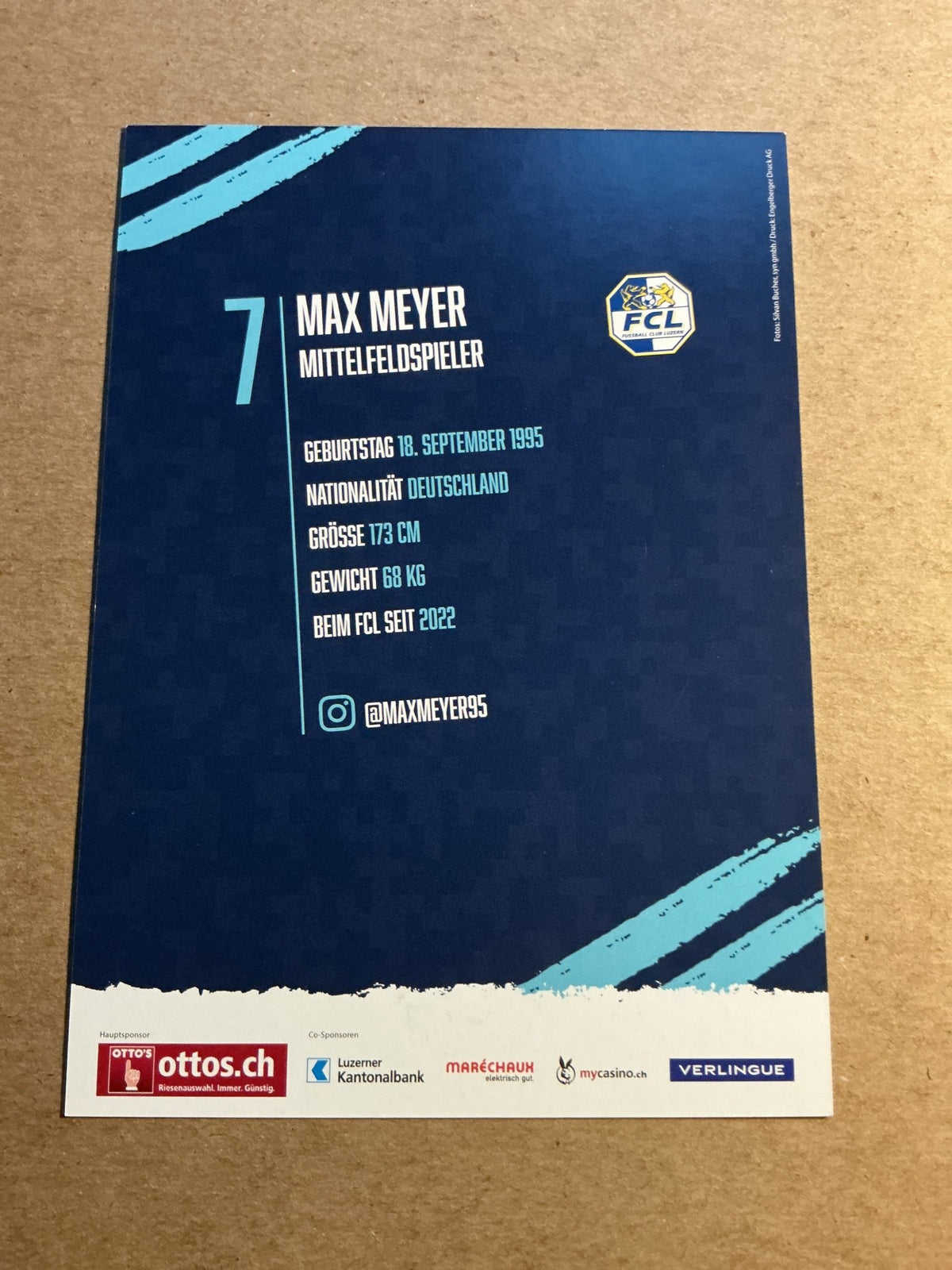 Max Meyer, Germany 🇩🇪 FC Luzern 2022/23 hand signed - Autographs-World