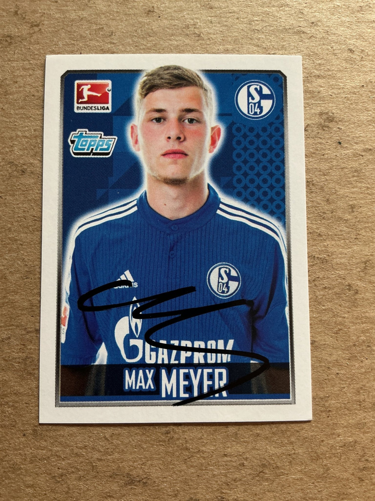 Max Meyer, Germany 🇩🇪 FC Schalke 04 2014/15 Topps hand signed - Autographs-World