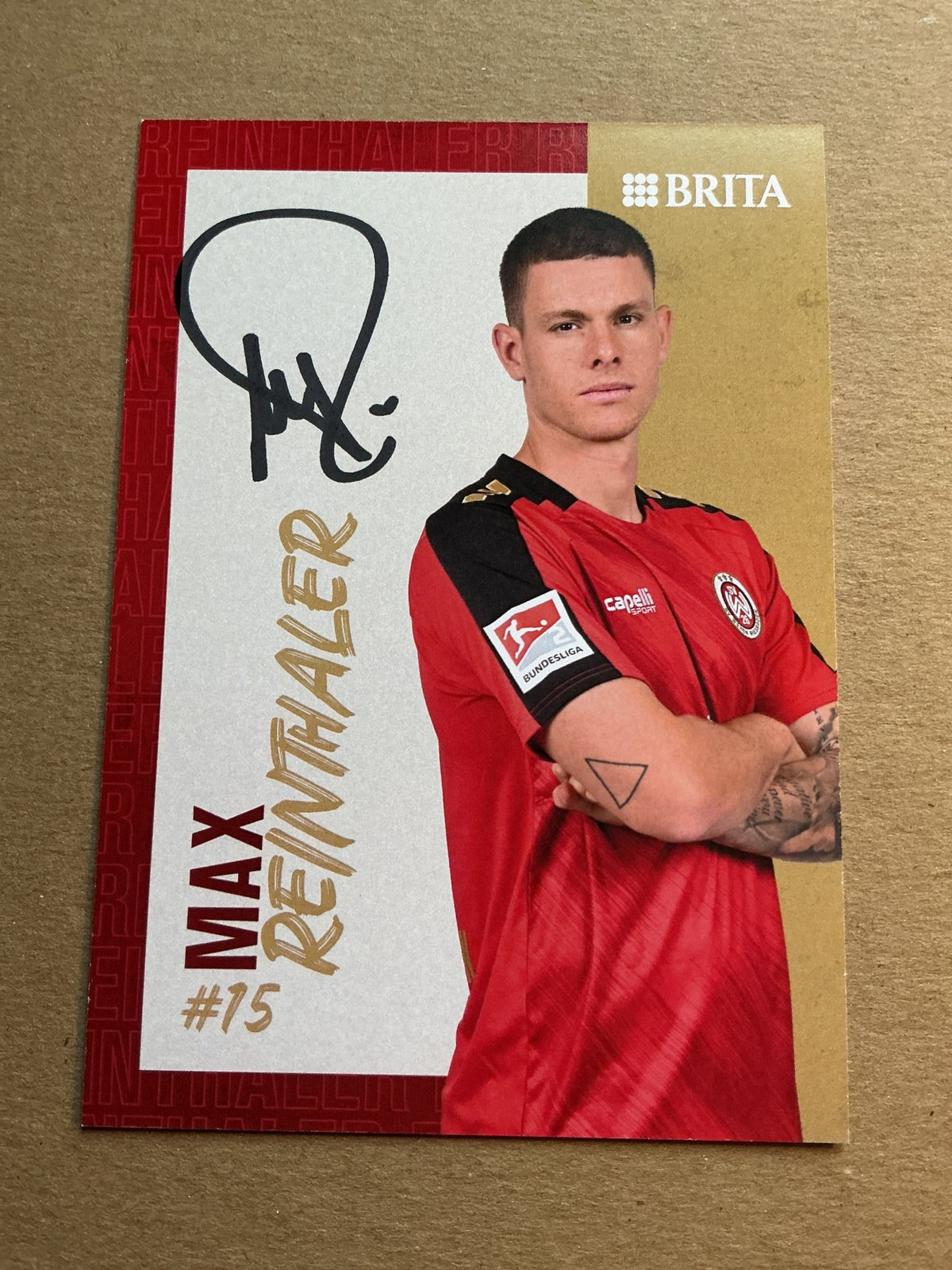 Max Reinthaler, Italy 🇮🇹 SV Wehen Wiesbaden 2023/24 hand signed - Autographs-World