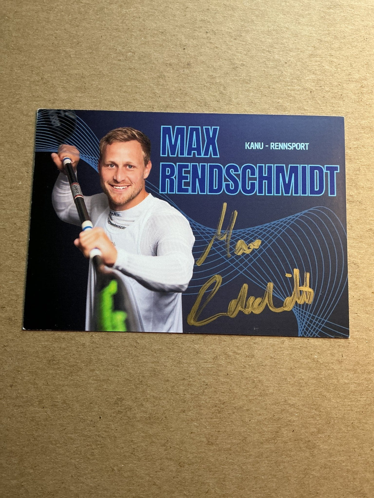 Max Rendschmidt, Germany 🇩🇪 Canoeing Summer Olympics 2024 hand signed - Autographs-World