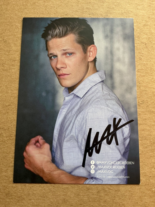 Max von der Groeben, Germany 🇩🇪 Actor 2025 hand signed - Autographs-World