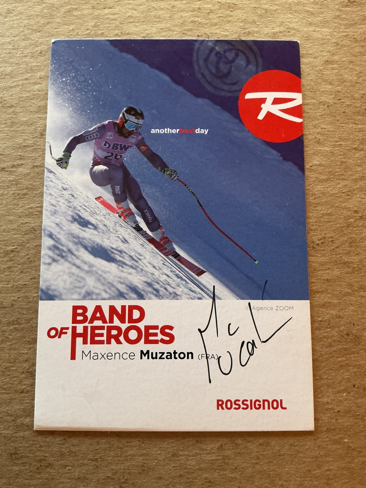 Maxence Muzaton, France 🇫🇷 Alpine 2023/24 hand signed - Autographs-World