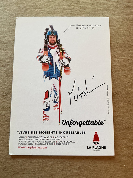 Maxence Muzaton, France 🇫🇷 Alpine 2023/24 hand signed - Autographs-World