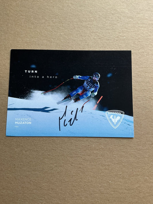Maxence Muzaton, France 🇫🇷 Alpine Winter Sports 2024/25 hand signed - Autographs-World