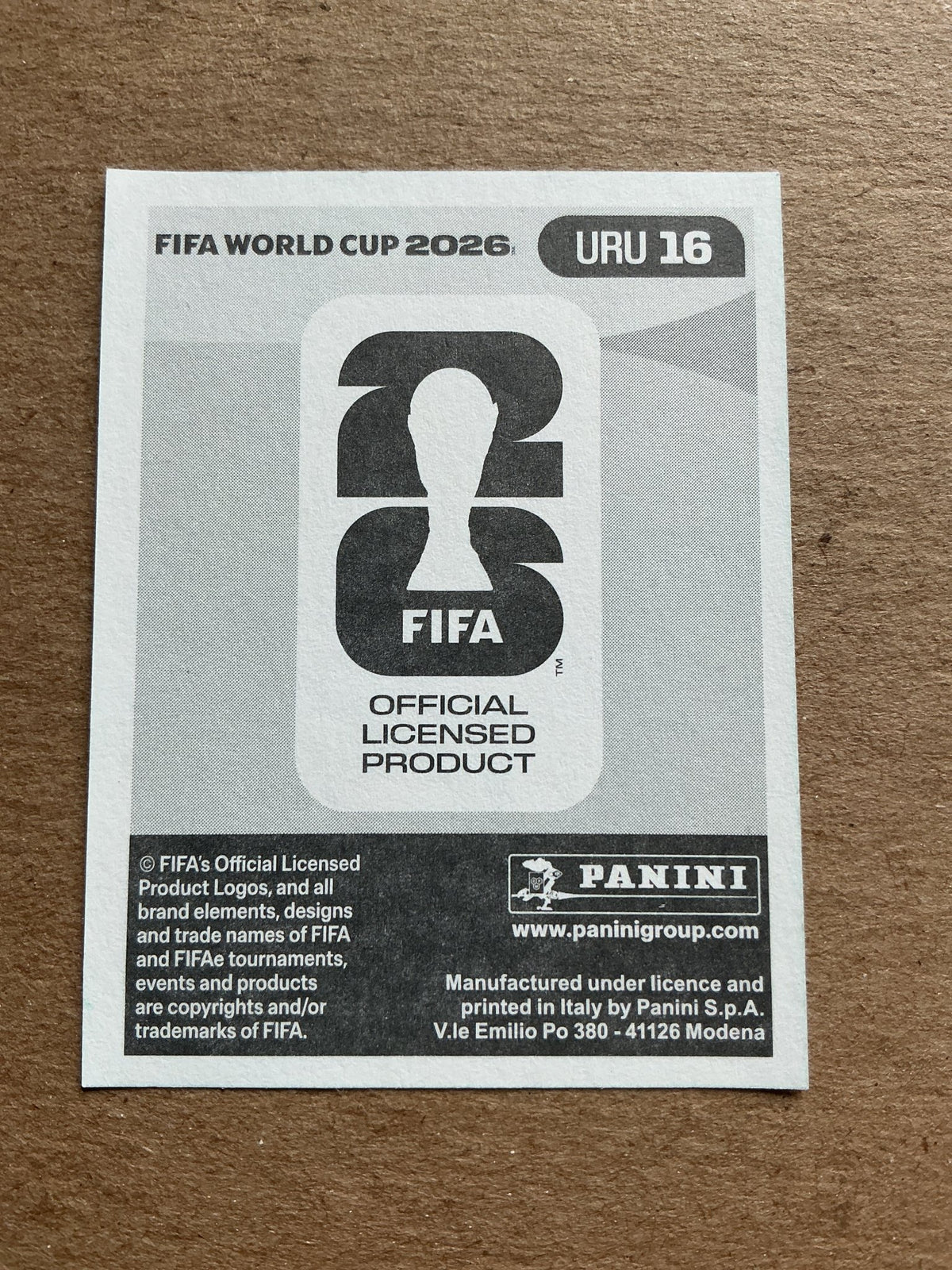 Maxi Araujo, Uruguay 🇺🇾 FIFA World Cup 2026 Panini hand signed - Autographs-World