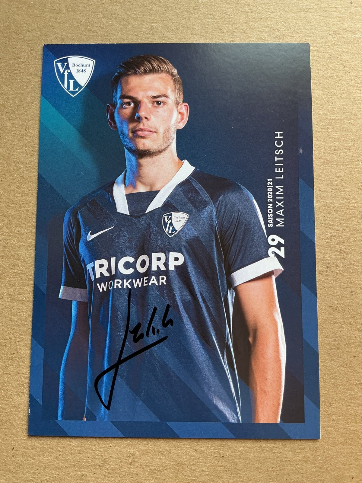 Maxim Leitsch, Germany 🇩🇪 VfL Bochum 2020/21 hand signed - Autographs-World