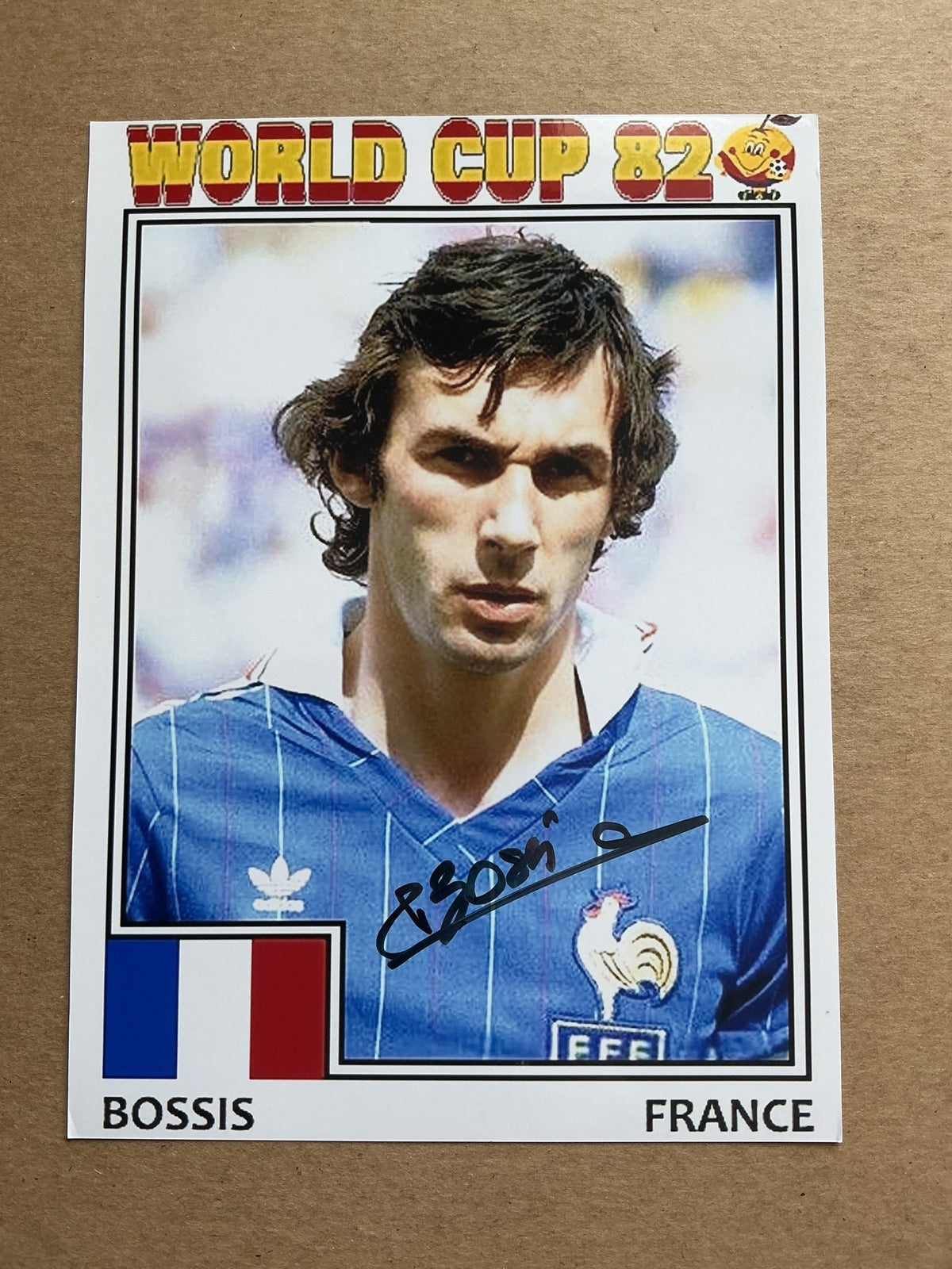 Maxime Bossis, France 🇫🇷 FIFA World Cup 1982 hand signed - Autographs-World