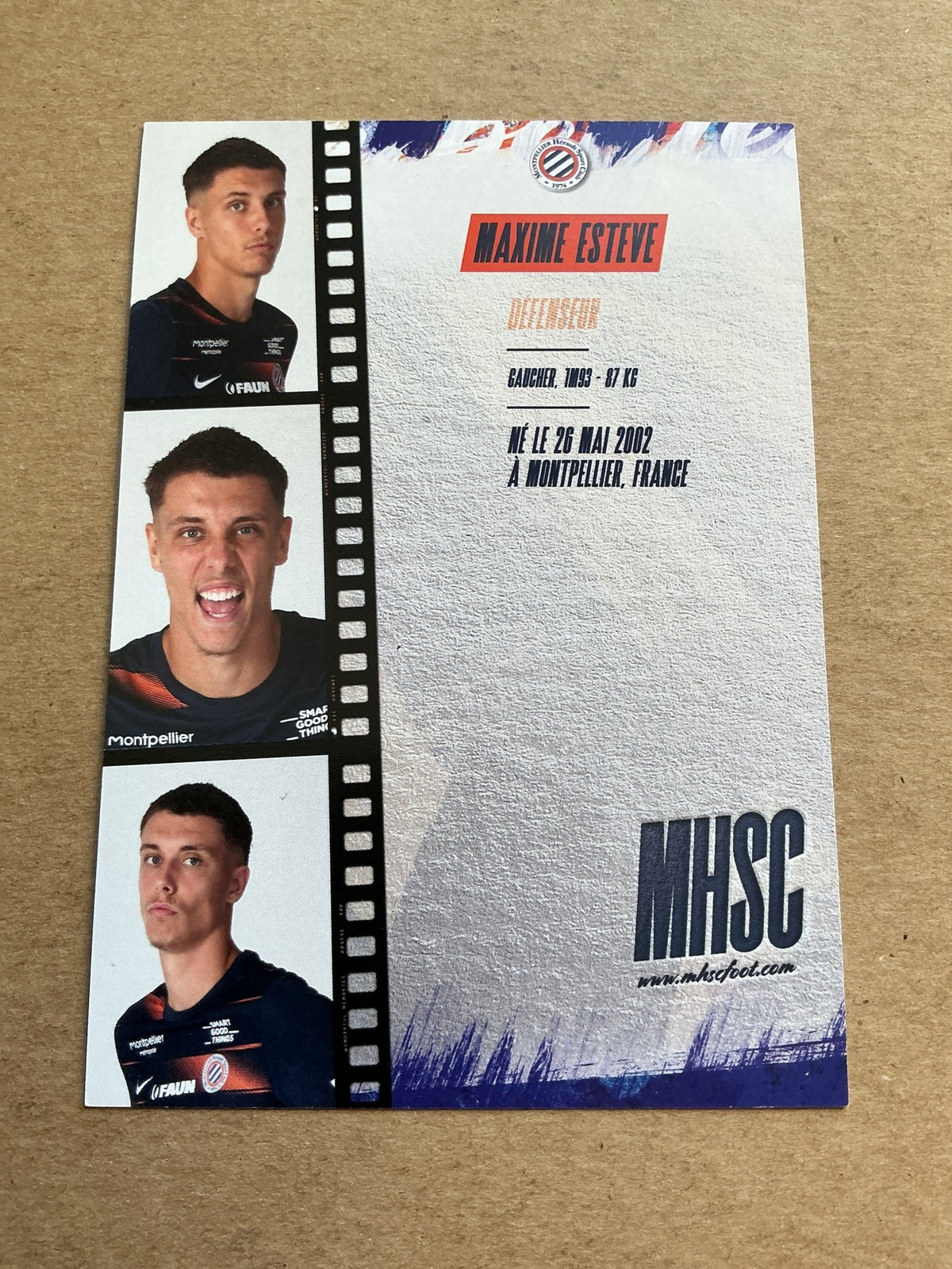 Maxime Estève, France 🇫🇷 Montpellier HSC 2022/23 hand signed - Autographs-World