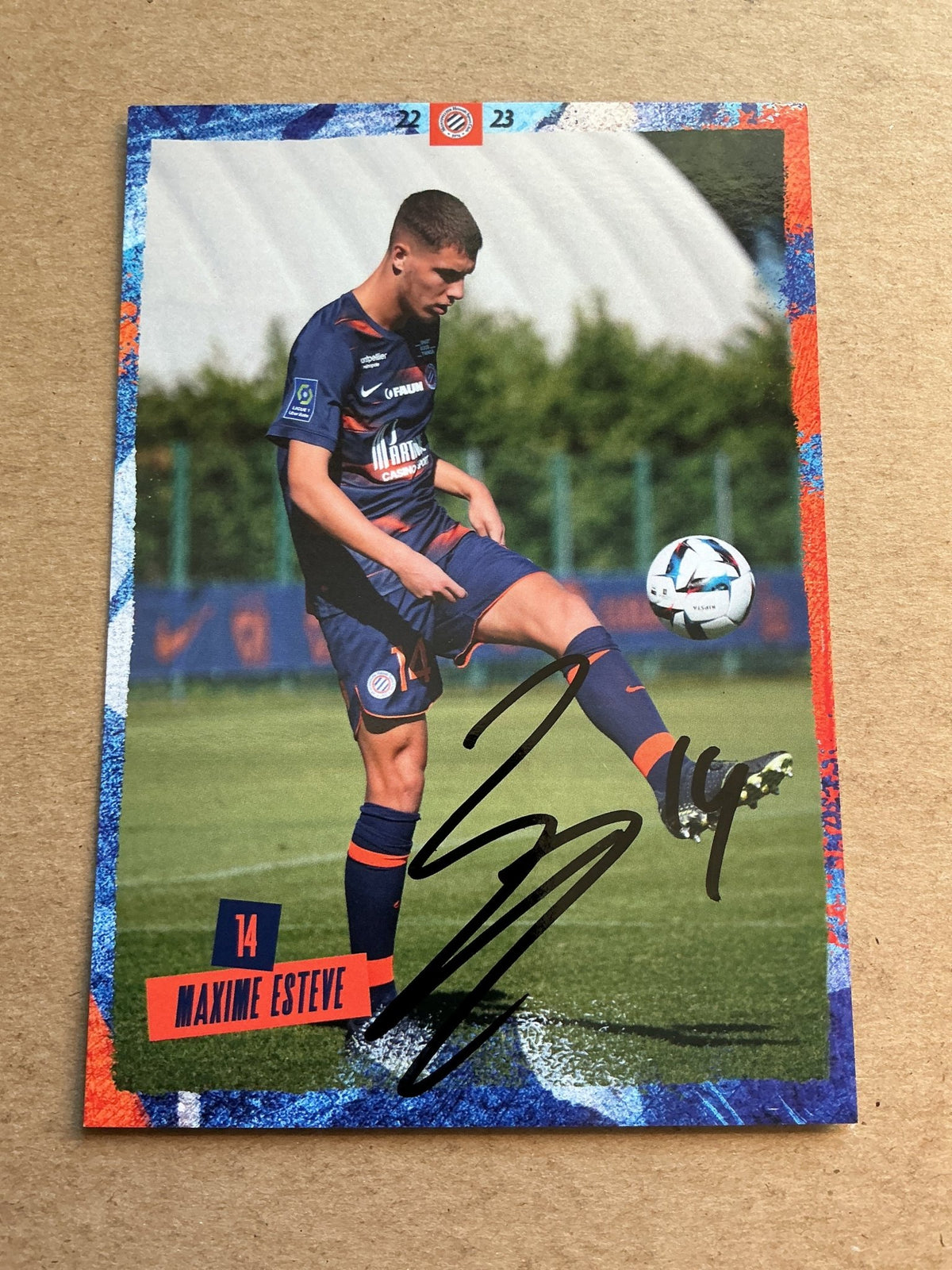 Maxime Estève, France 🇫🇷 Montpellier HSC 2022/23 hand signed - Autographs-World
