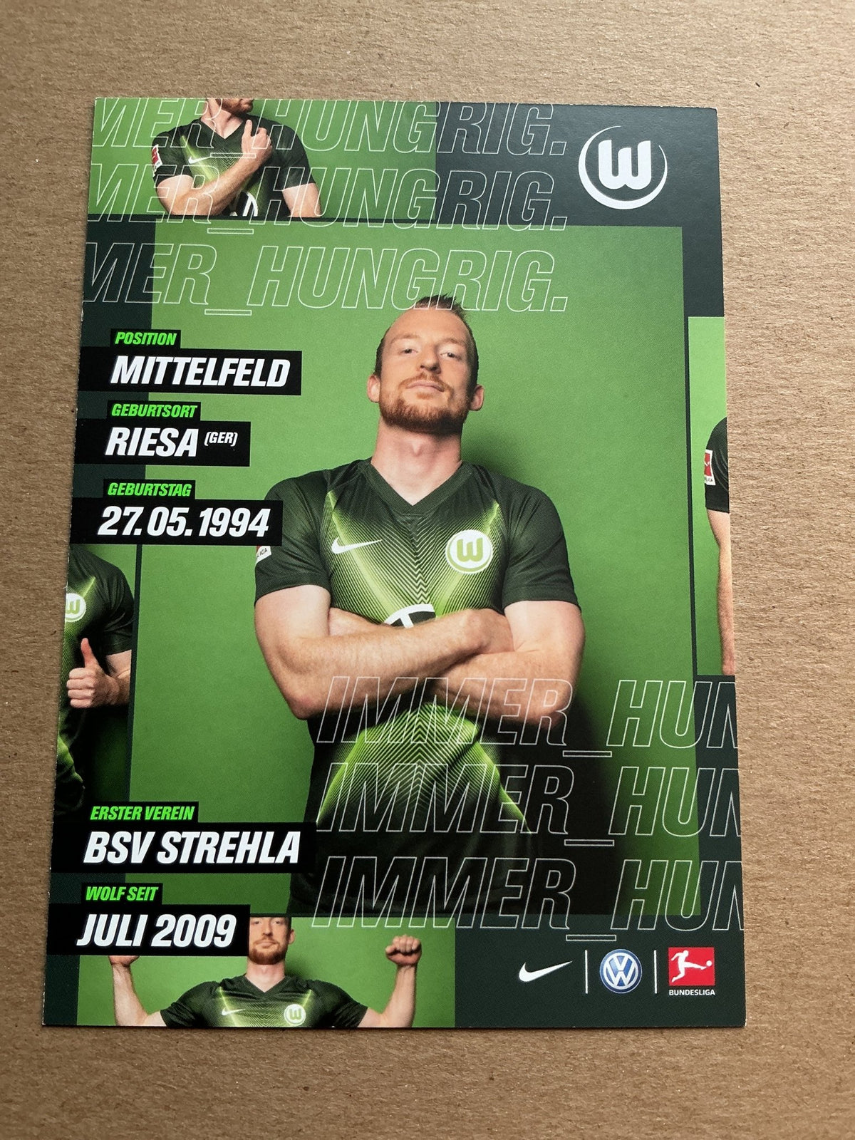Maximilian Arnold, Germany 🇩🇪 VfL Wolfsburg 2019/20 hand signed - Autographs-World
