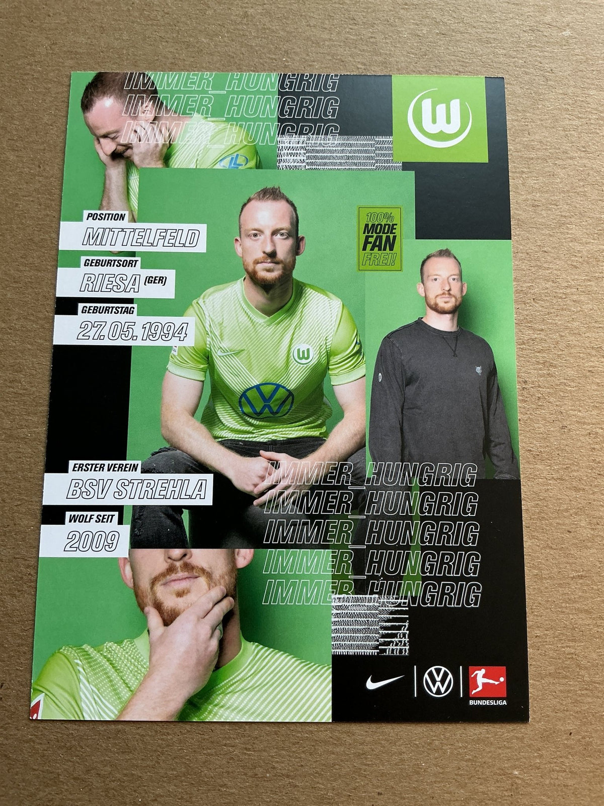 Maximilian Arnold, Germany 🇩🇪 VfL Wolfsburg 2020/21 hand signed - Autographs-World