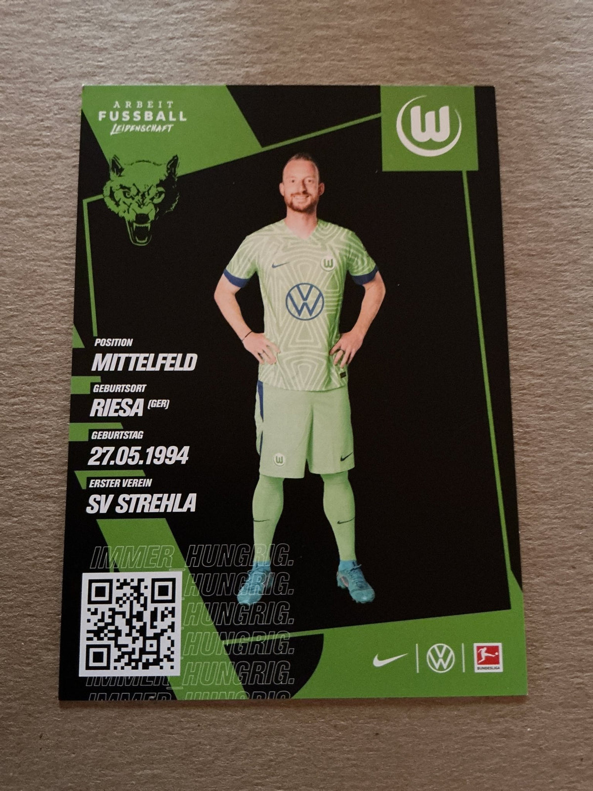 Maximilian Arnold, Germany 🇩🇪 VfL Wolfsburg 2022/23 hand signed - Autographs-World