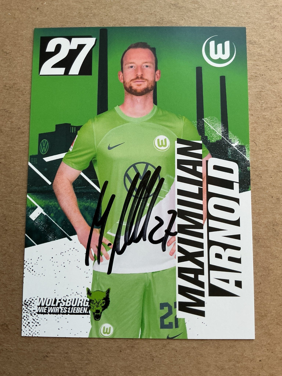 Maximilian Arnold, Germany 🇩🇪 VfL Wolfsburg 2023/24 hand signed - Autographs-World