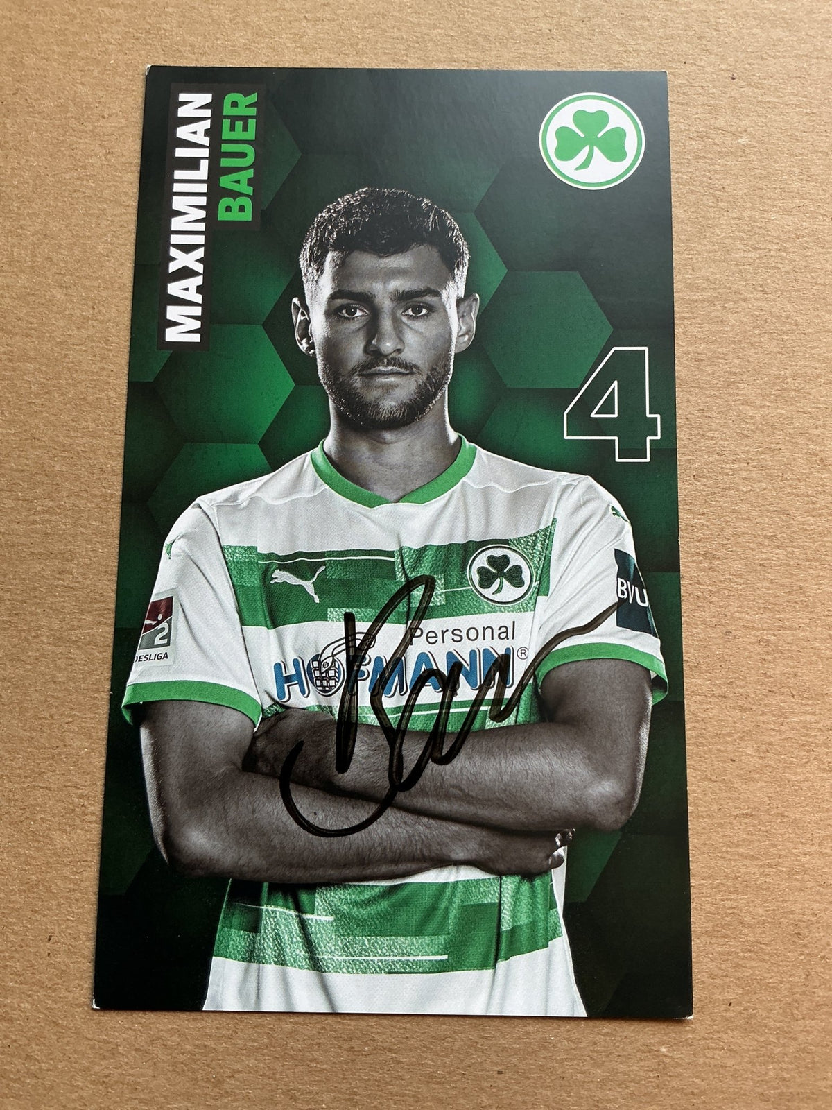 Maximilian Bauer, Germany 🇩🇪 SpVgg Greuther Fürth 2020/21 hand signed - Autographs-World