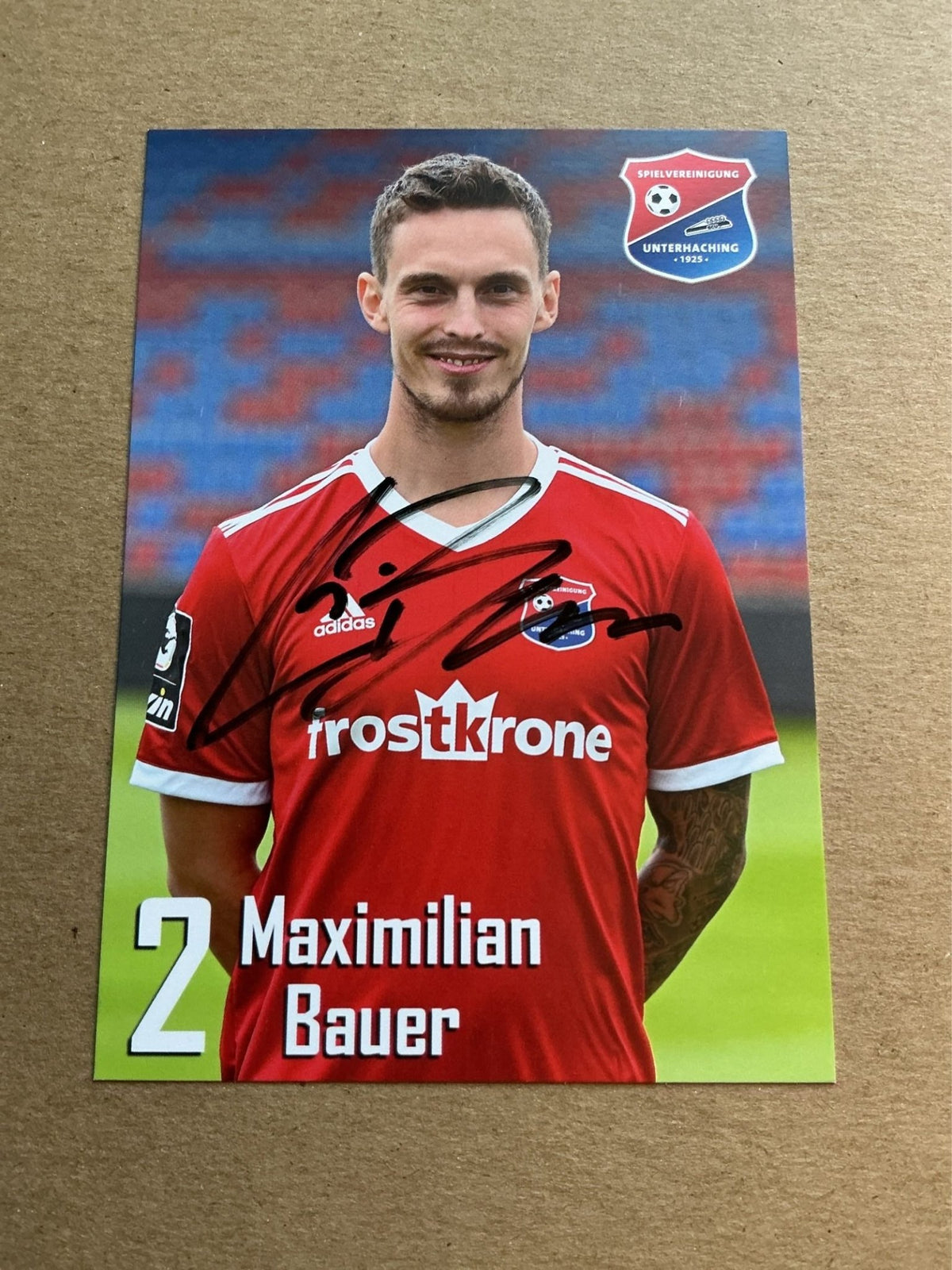 Maximilian Bauer, Germany 🇩🇪 SpVgg Unterhaching 2019/20 hand signed - Autographs-World