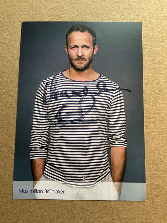 Maximilian Brückner, Germany 🇩🇪 Actor 2024 hand signed - Autographs-World