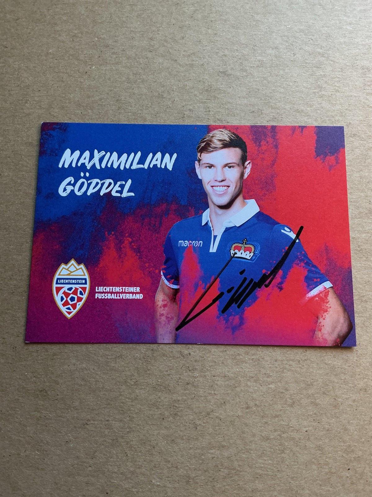 Maximilian Göppel, Liechtenstein 🇱🇮 2025 hand signed - Autographs-World
