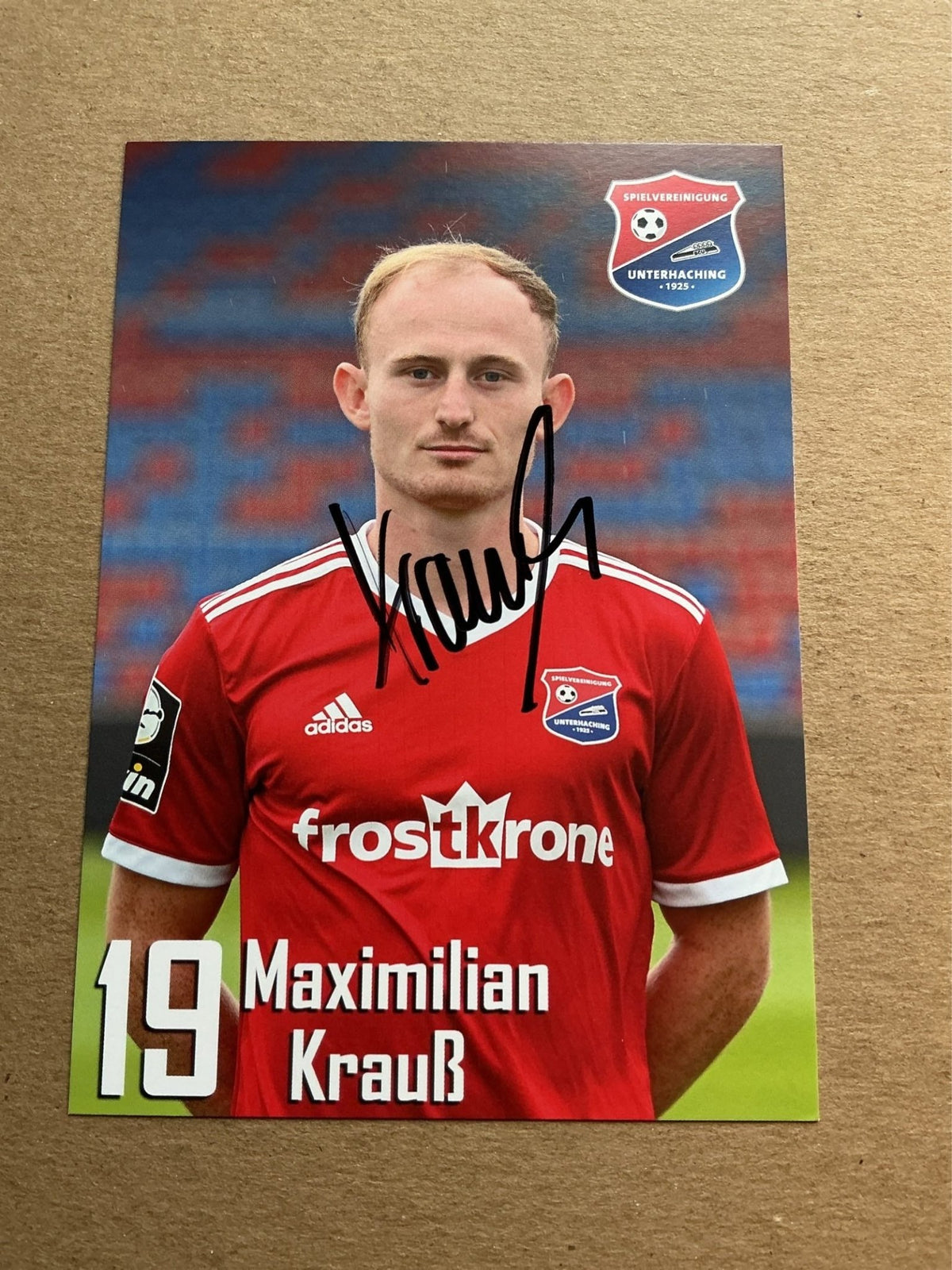 Maximilian Krauß, Germany 🇩🇪 SpVgg Unterhaching 2019/20 hand signed - Autographs-World