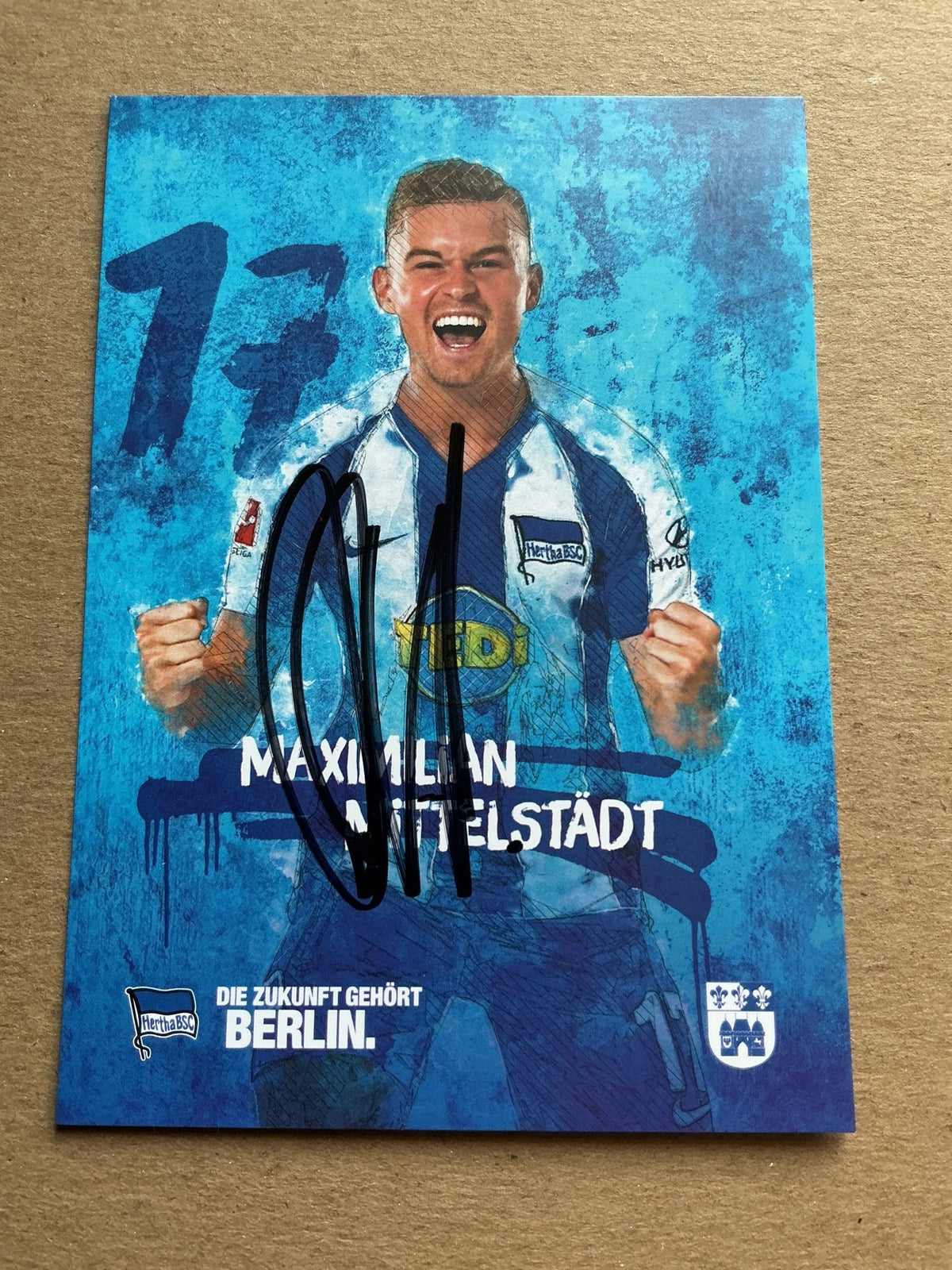 Maximilian Mittelstädt, Germany 🇩🇪 Hertha BSC Berlin 2019/20 hand signed - Autographs-World
