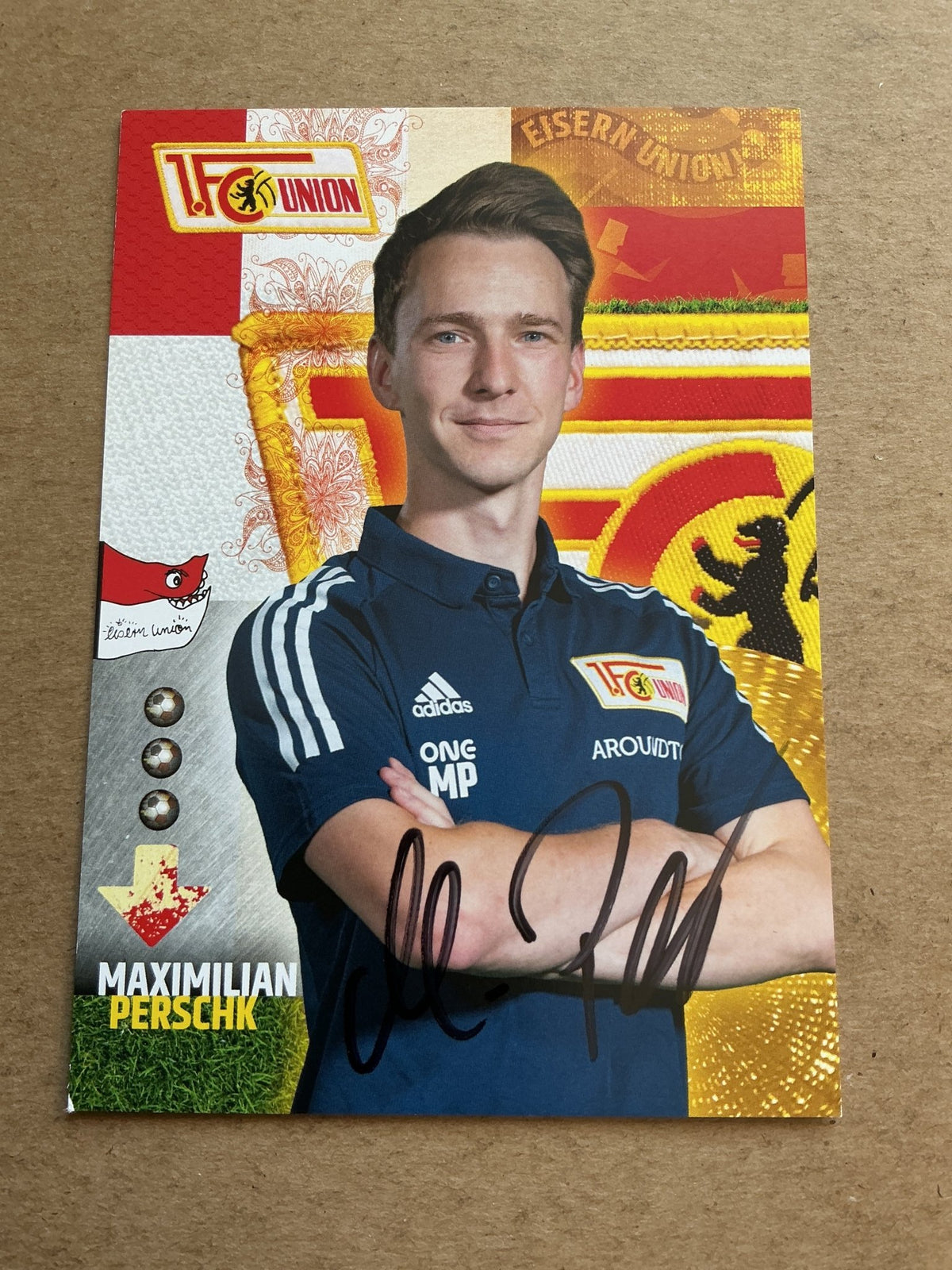 Maximilian Perschk, Germany 🇩🇪 1.FC Union Berlin 2020/21 hand signed - Autographs-World