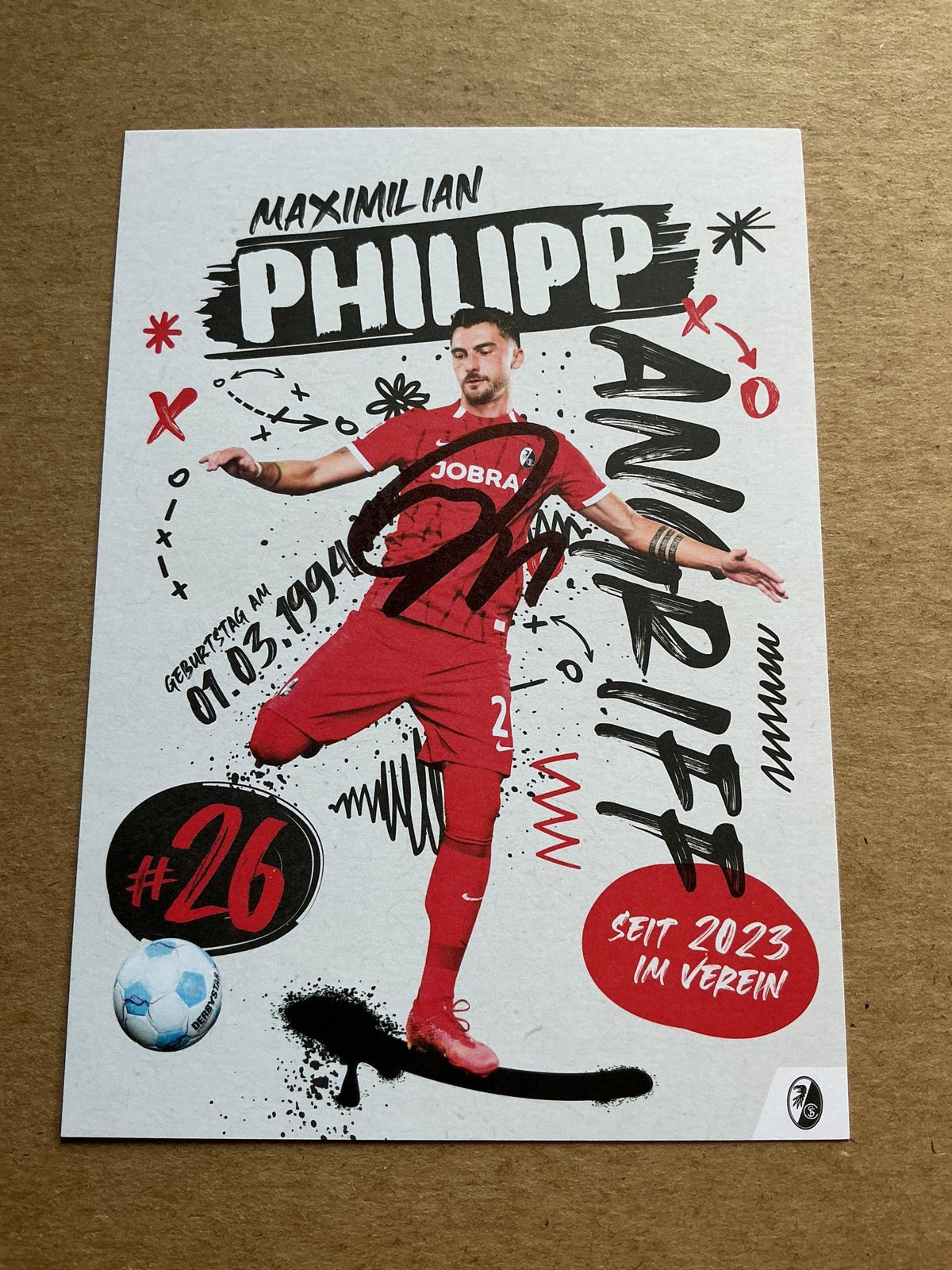 Maximilian Philipp, Germany 🇩🇪 SC Freiburg 2024/25 hand signed - Autographs-World