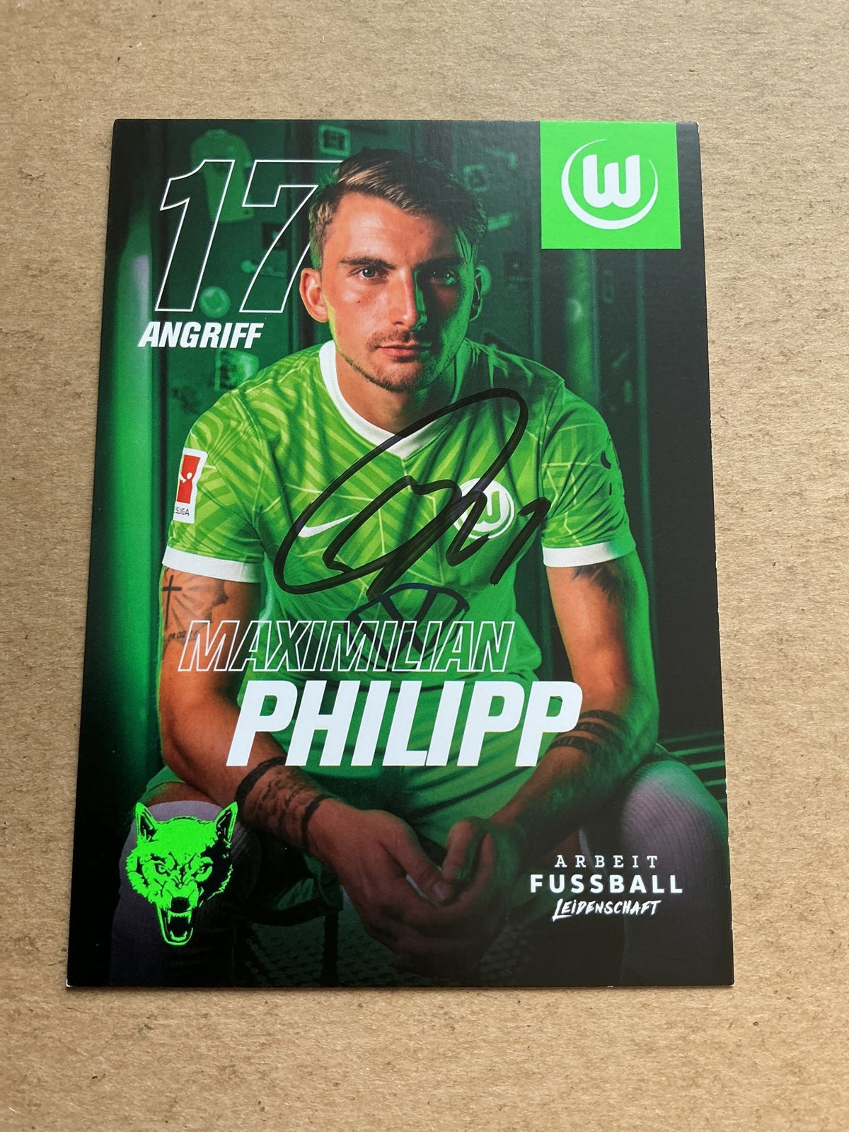 Maximilian Philipp, Germany 🇩🇪 VfL Wolfsburg 2021/22 hand signed - Autographs-World
