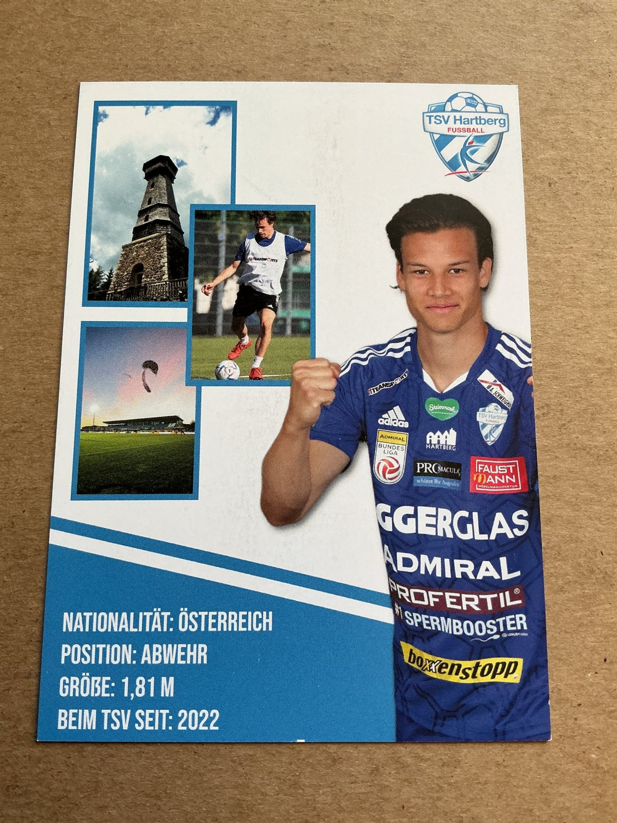 Maximilian Sellinger, Austria 🇦🇹 TSV Hartberg 2022/23 hand signed - Autographs-World