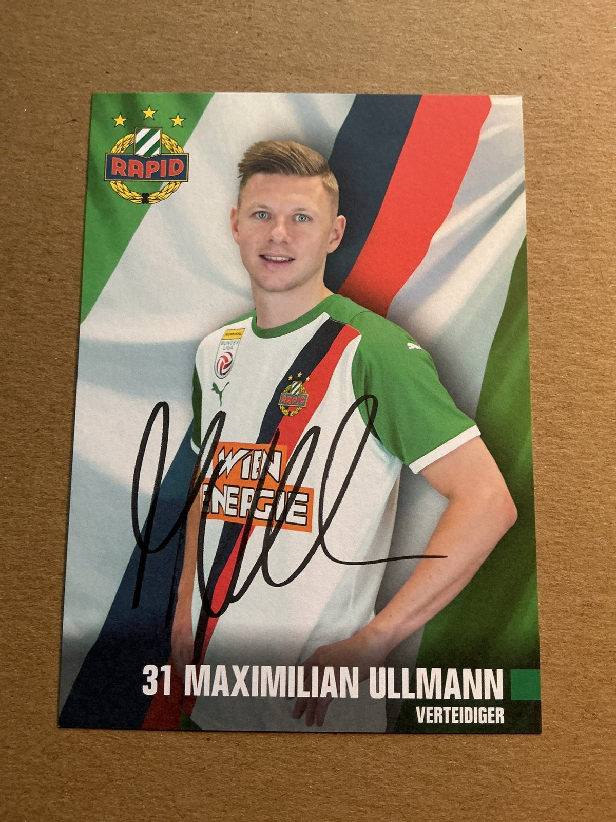 Maximilian Ullmann, Austria 🇦🇹 Rapid Wien 2021/22 hand signed - Autographs-World