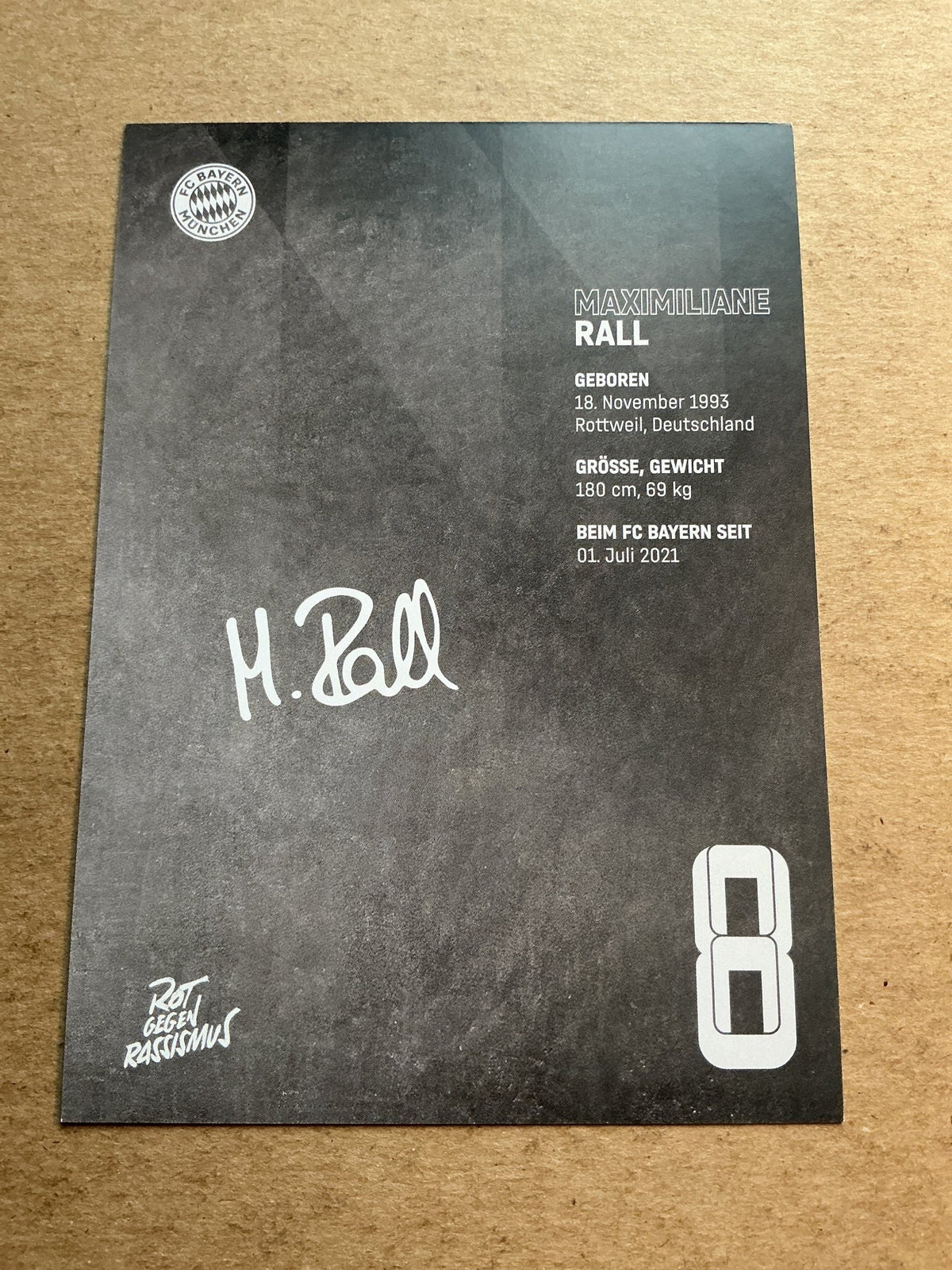 Maximiliane Rall, Germany 🇩🇪 FC Bayern München 2022/23 hand signed - Autographs-World