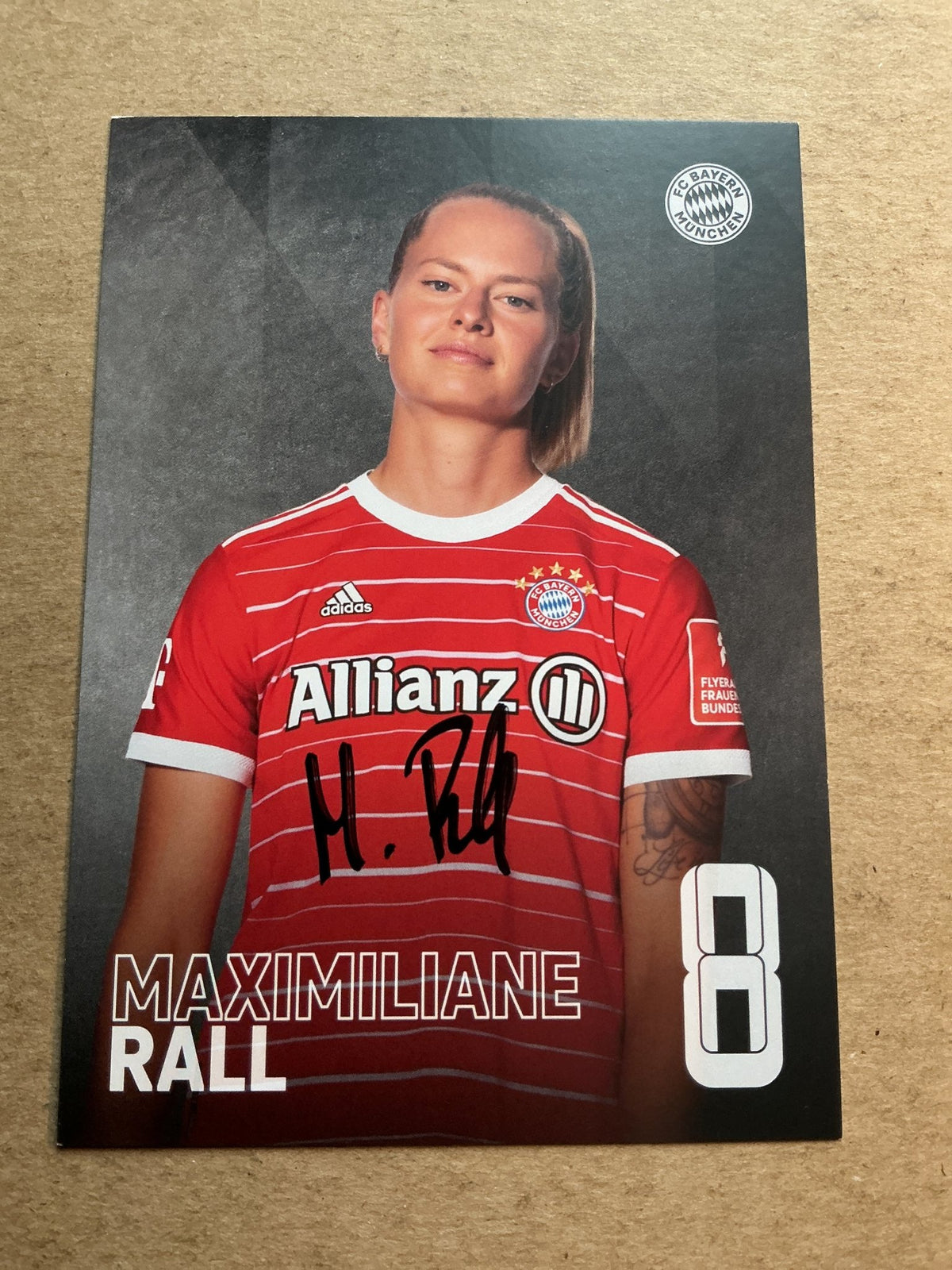 Maximiliane Rall, Germany 🇩🇪 FC Bayern München 2022/23 hand signed - Autographs-World