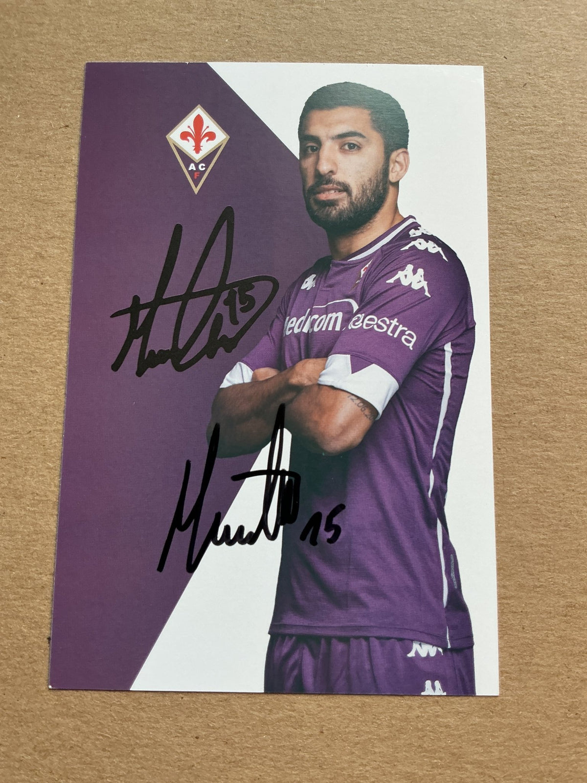 Maximiliano Oliveira, Uruguay 🇺🇾 ACF Fiorentina 2020/21 hand signed - Autographs-World