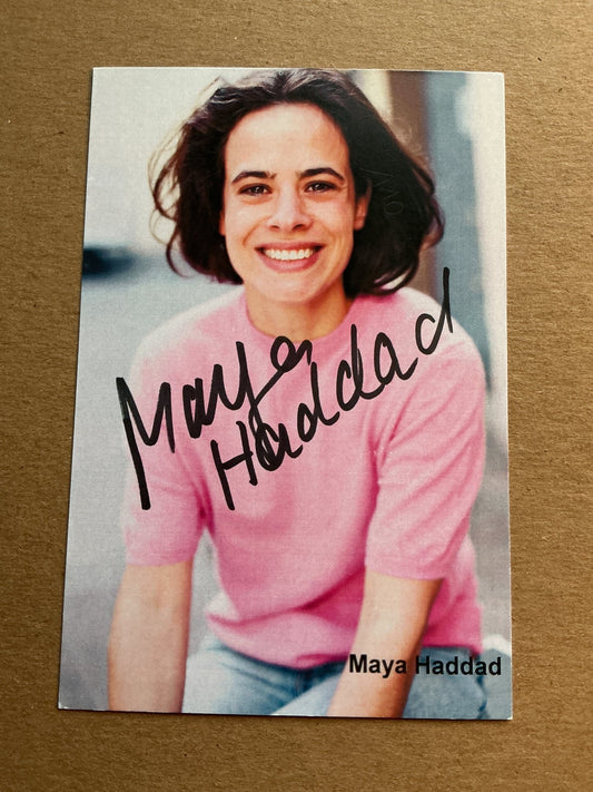 Maya Haddad, Germany 🇩🇪 Actress 2024 hand signed - Autographs-World